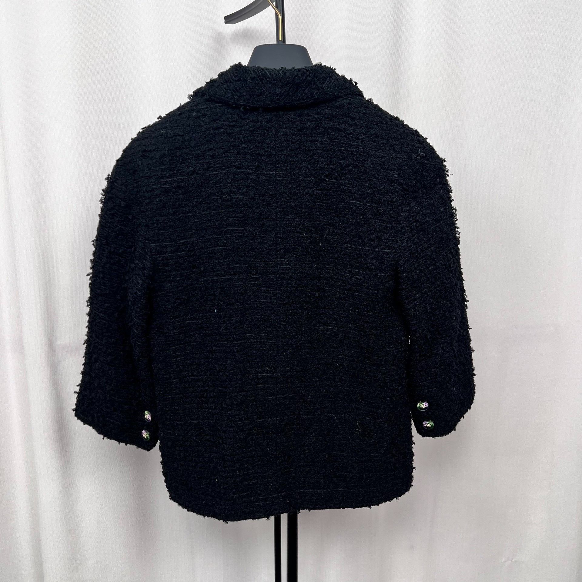 Chanel Chanel Black Wool Lion Head Button Coat 36 Size XS / US 0-2 / IT 36-38 - 2 Thumbnail