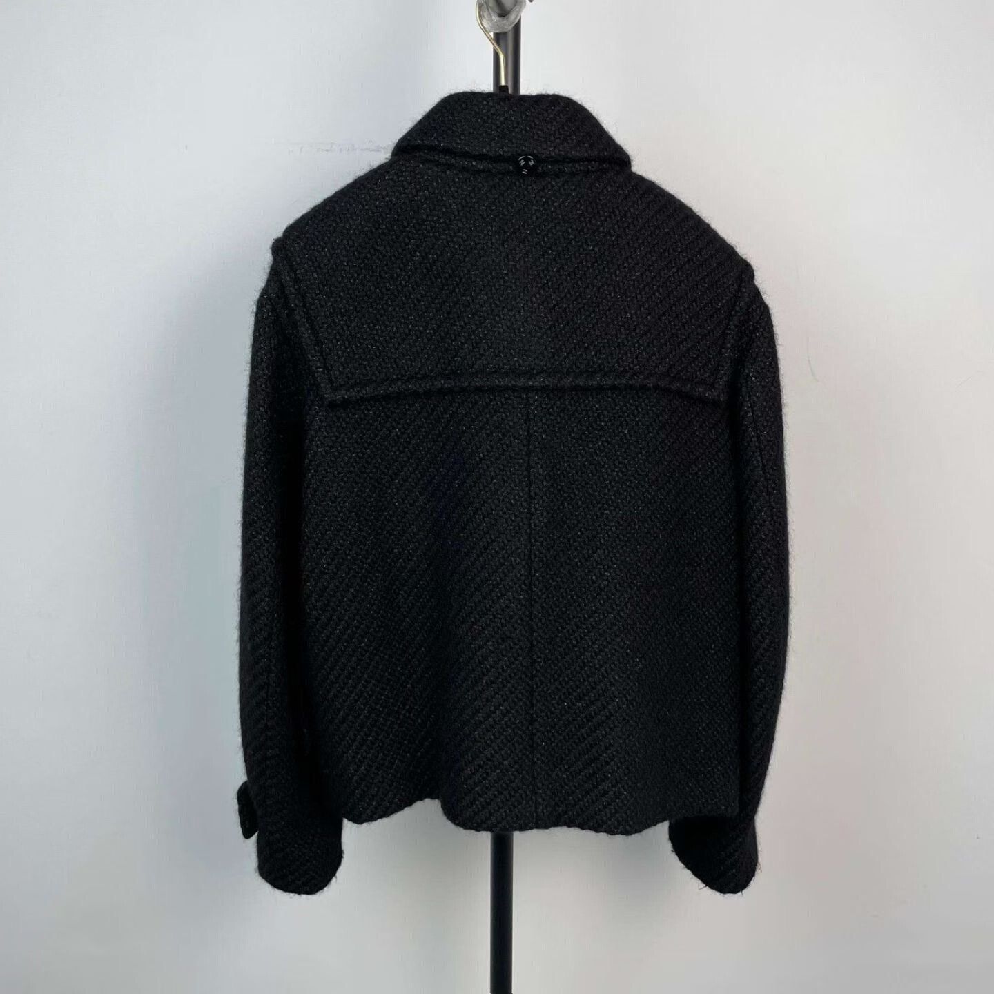 Chanel Chanel 21B Black Horn Button Hooded Tweed Coat Size S / US 4 / IT 40 - 3 Thumbnail