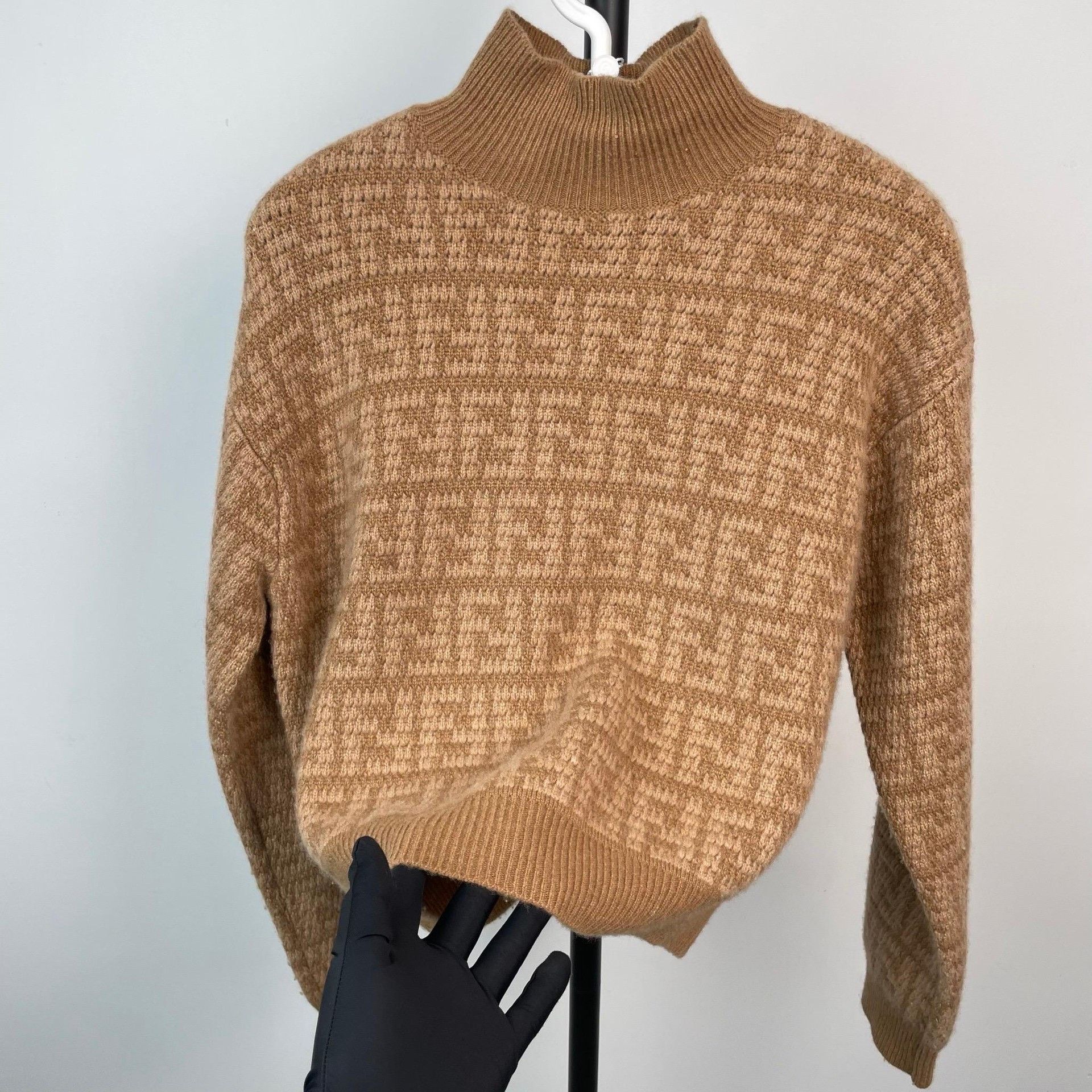 Fendi Fendi Caramel Brown FF Print Sweater Size XS / US 0-2 / IT 36-38 - 3 Thumbnail