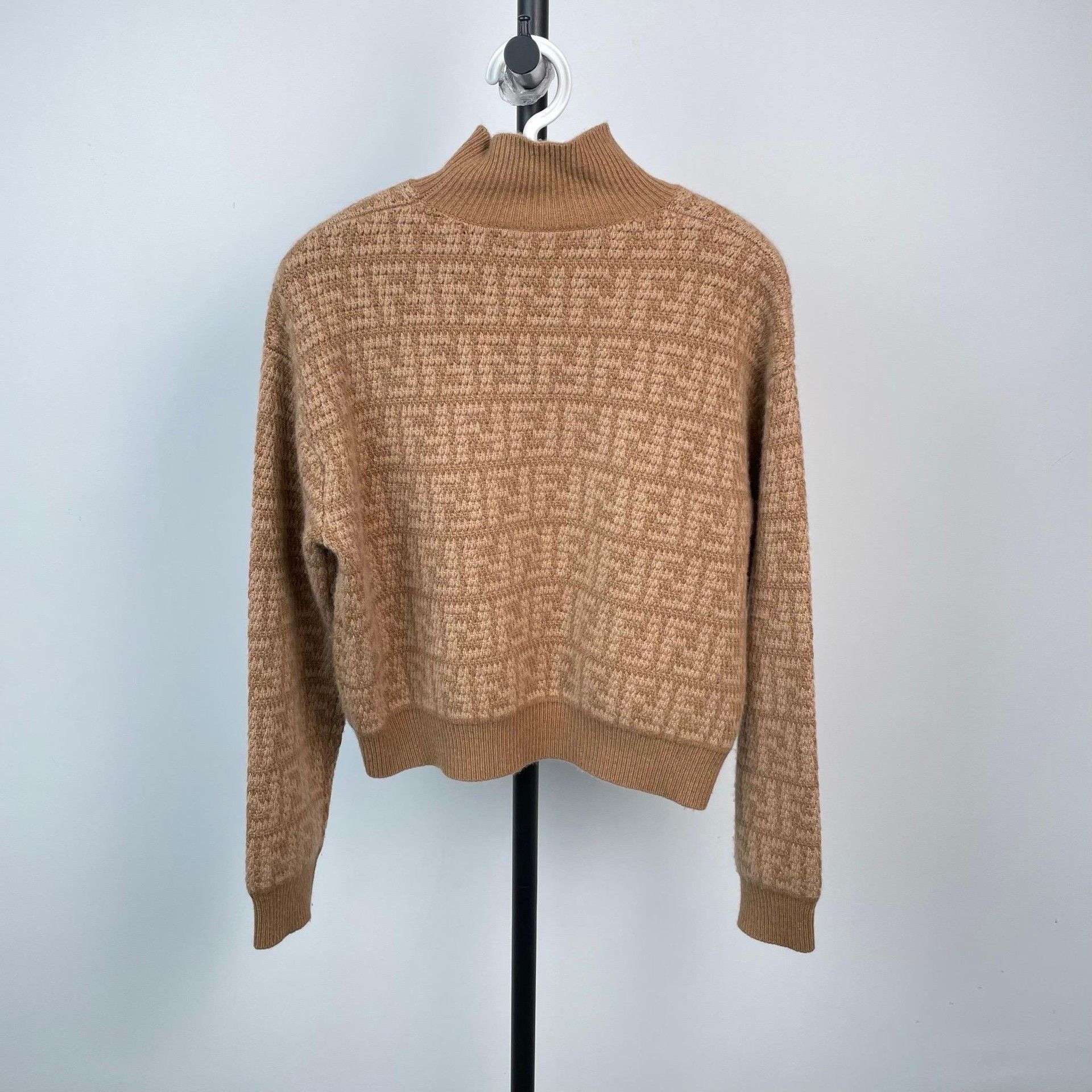 Fendi Fendi Caramel Brown FF Print Sweater Size XS / US 0-2 / IT 36-38 - 2 Thumbnail
