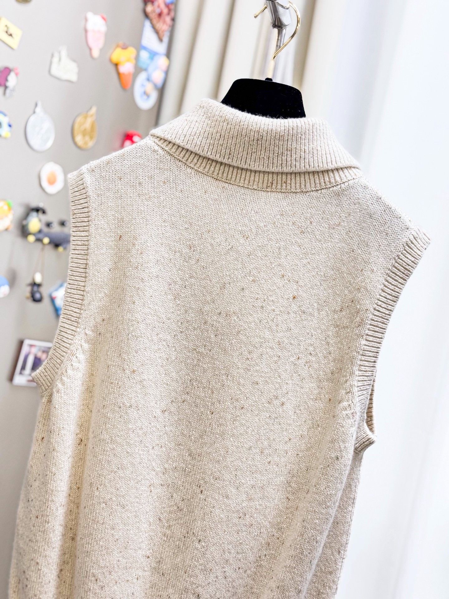 Chanel Chanel Oatmeal Bow Lapel Knit Vest Size S / US 4 / IT 40 - 6 Thumbnail
