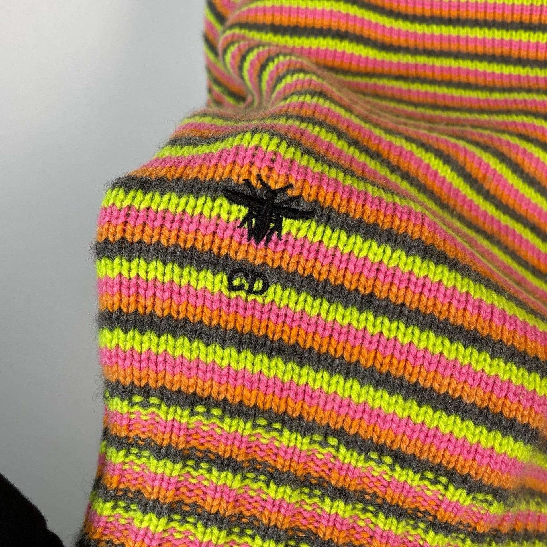 Dior Dior Colorful Stripe Bee Knit Top Size S / US 4 / IT 40 - 5 Thumbnail