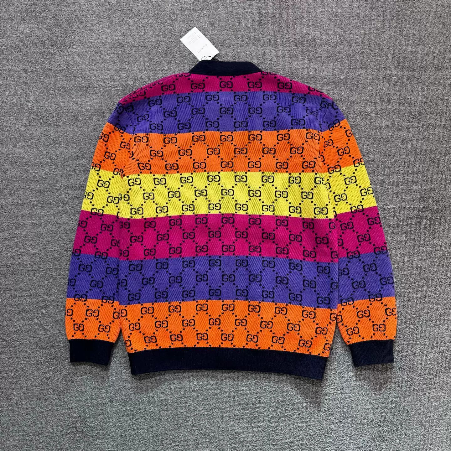 Gucci Gucci SS22 Rainbow GG Print Cardigan Size S / US 4 / IT 40 - 2 Thumbnail