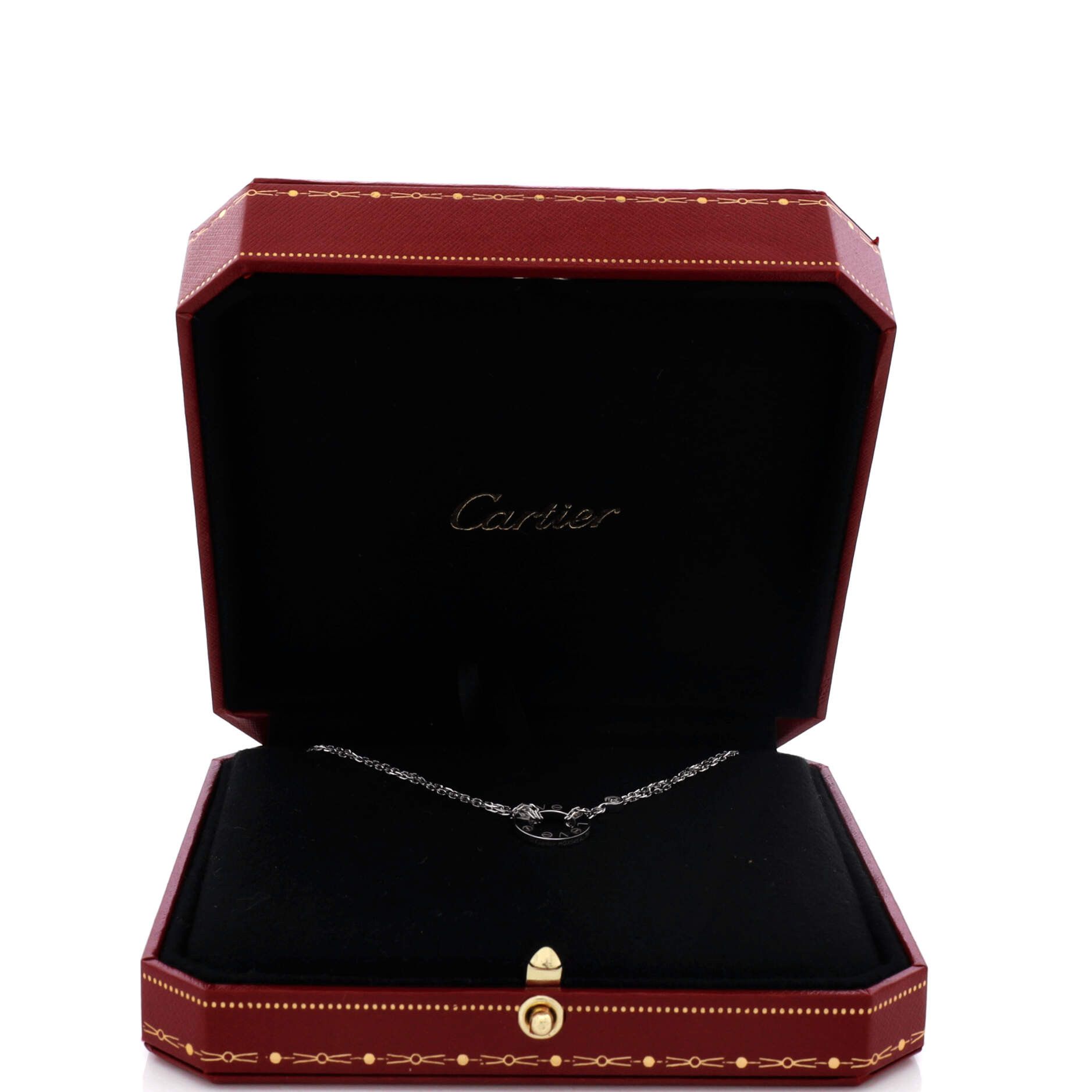 Cartier 2 Diamonds Love Pendant Necklace Size ONE SIZE - 2 Thumbnail