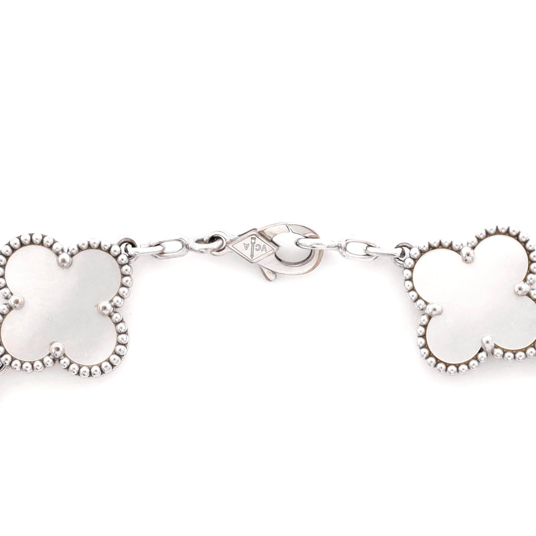 Van Cleef & Arpels Vintage Alhambra 5 Motifs Bracelet Size ONE SIZE - 4 Thumbnail