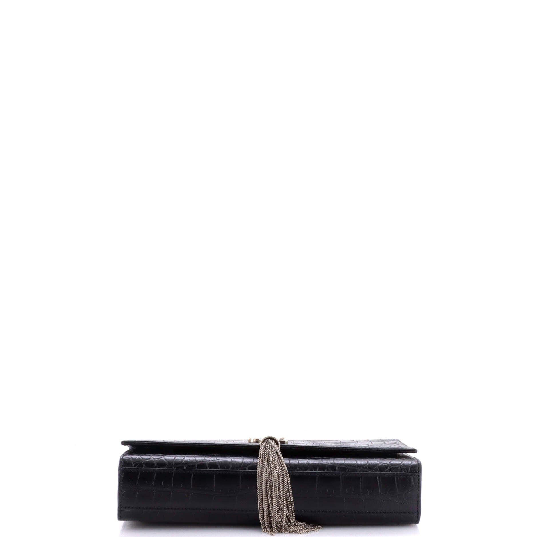Saint Laurent Paris Classic Monogram Tassel Crossbody Bag Size ONE SIZE - 4 Thumbnail