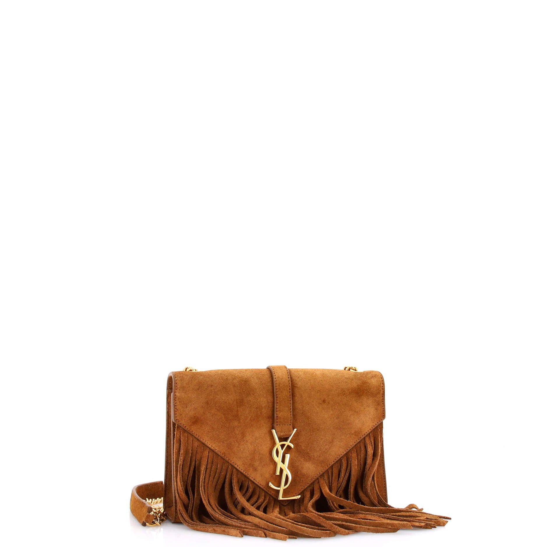 Saint Laurent Paris Classic Monogram Fringe Crossbody Bag Size ONE SIZE - 2 Thumbnail