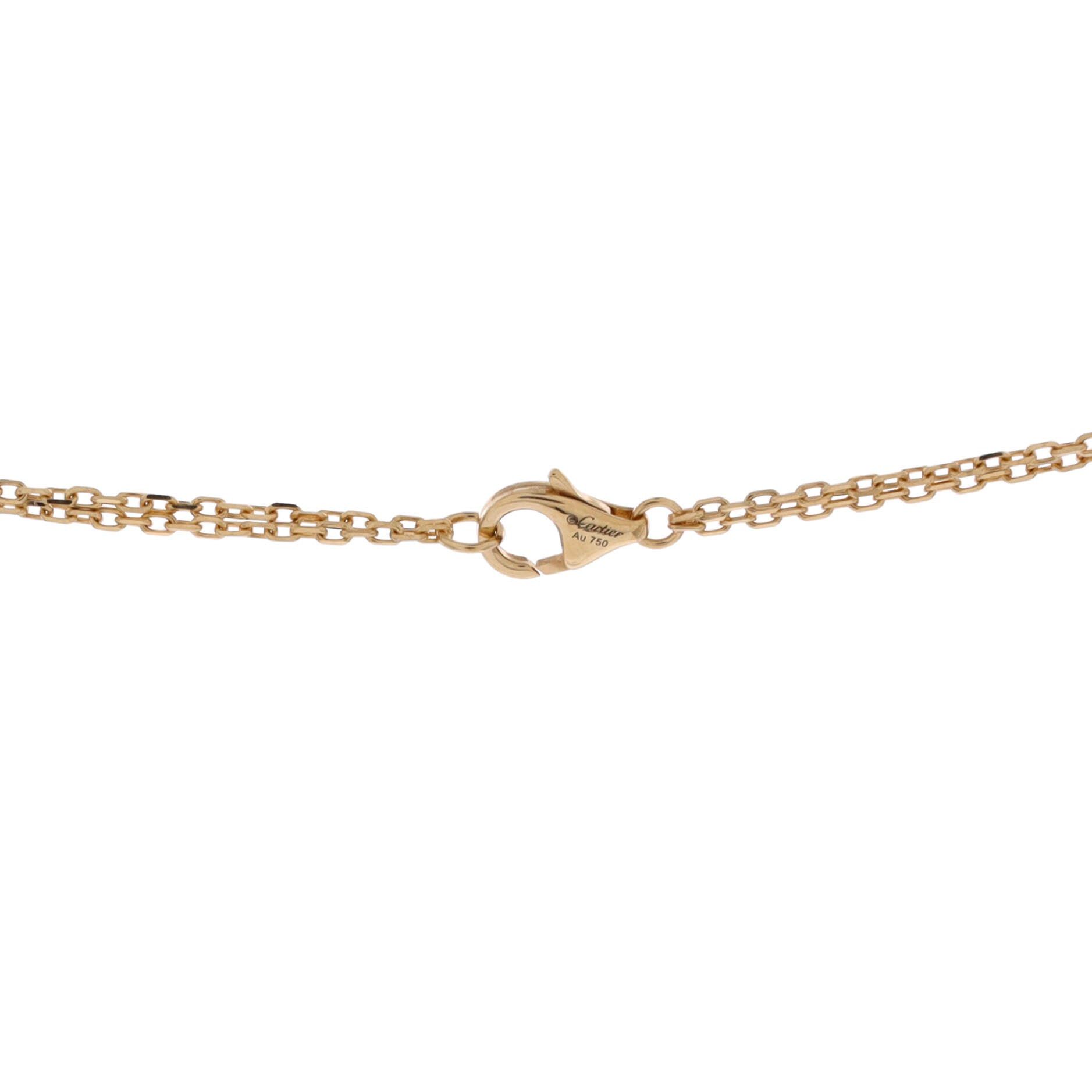 Cartier 2 Diamonds Love Pendant Necklace Size ONE SIZE - 4 Thumbnail