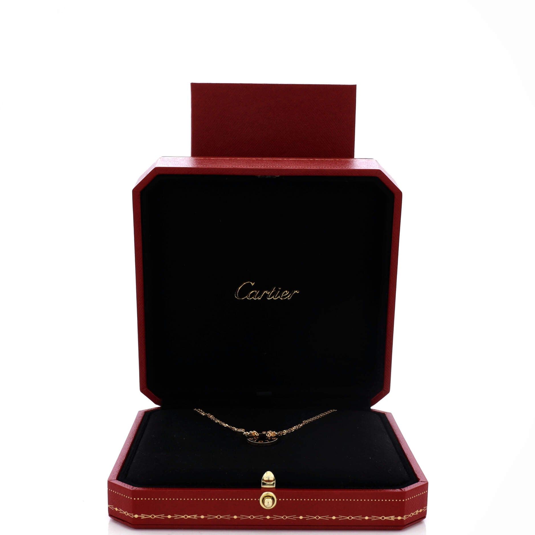 Cartier 2 Diamonds Love Pendant Necklace Size ONE SIZE - 2 Thumbnail