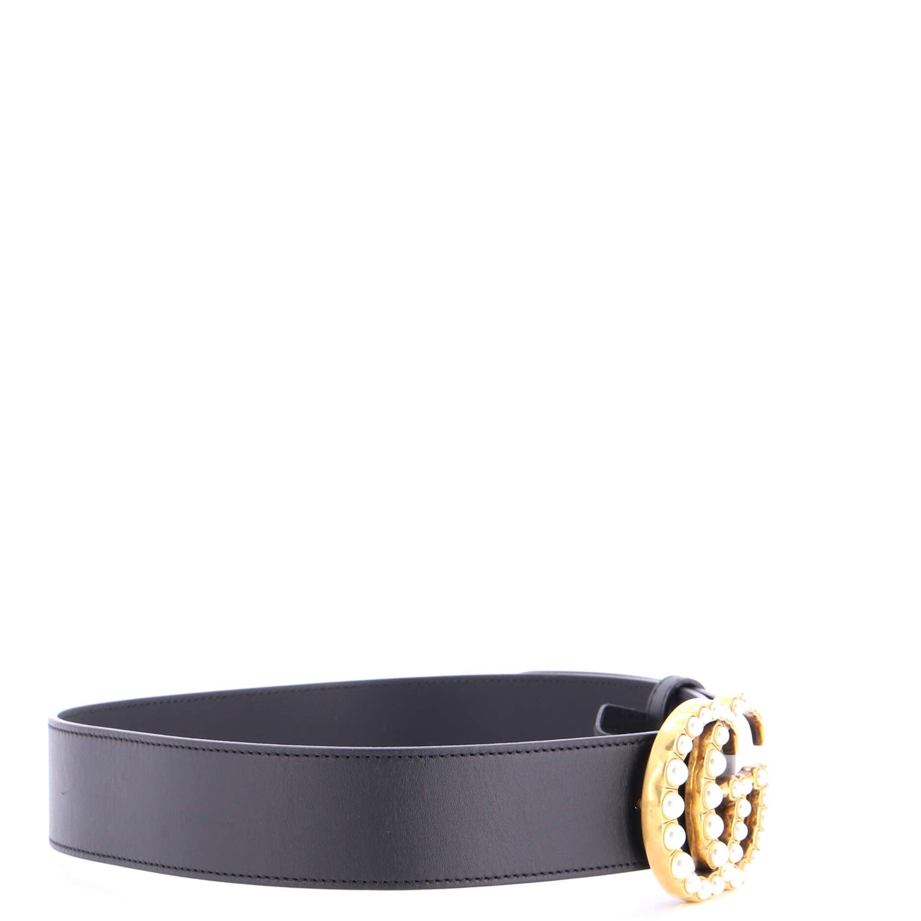 Gucci Pearly GG Marmont Belt Size ONE SIZE - 2 Thumbnail