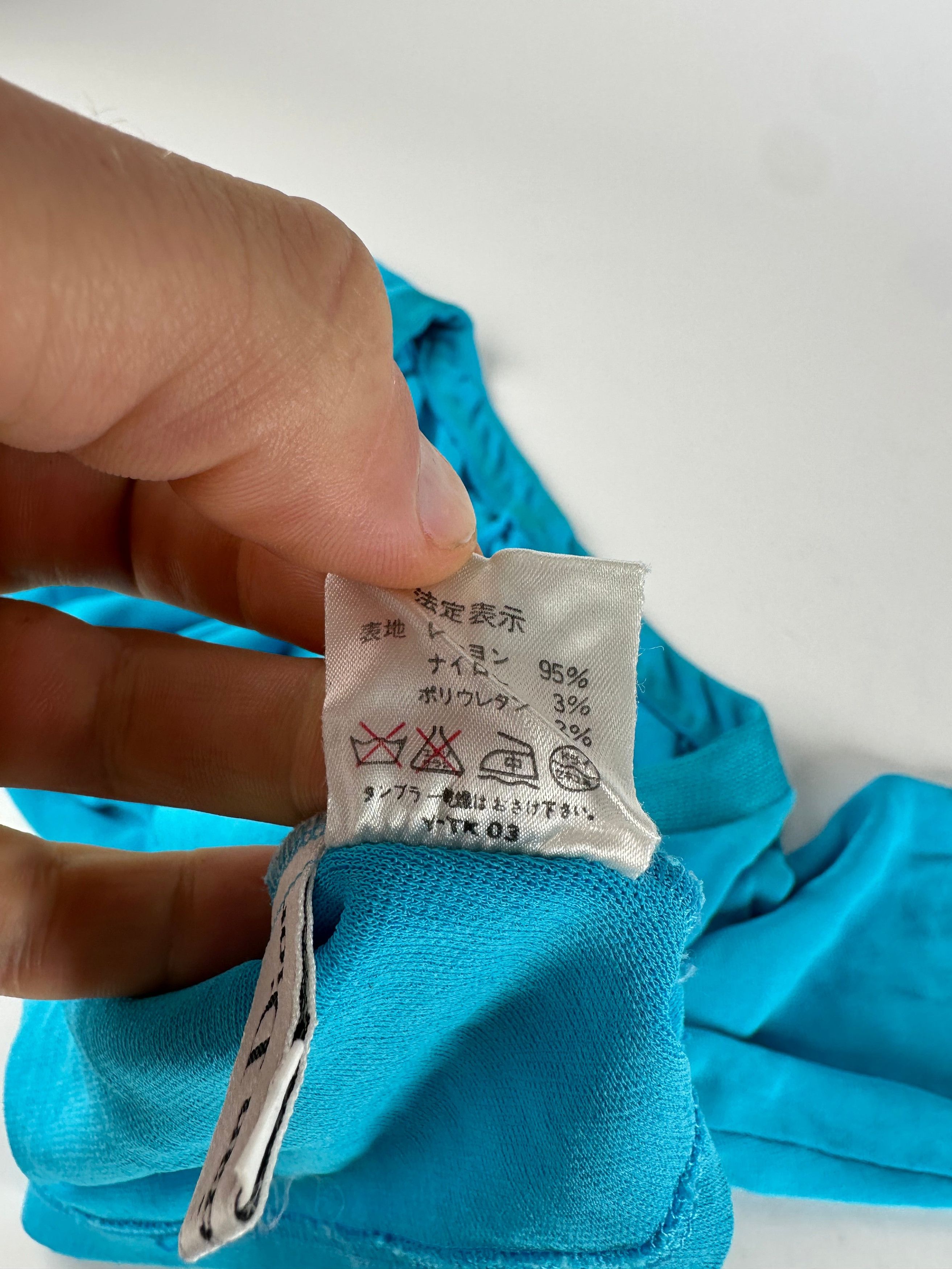 Other Vintage Christian Dior Boat Neck Knit Top Turquoise L Size L / US 10 / IT 46 - 8 Thumbnail