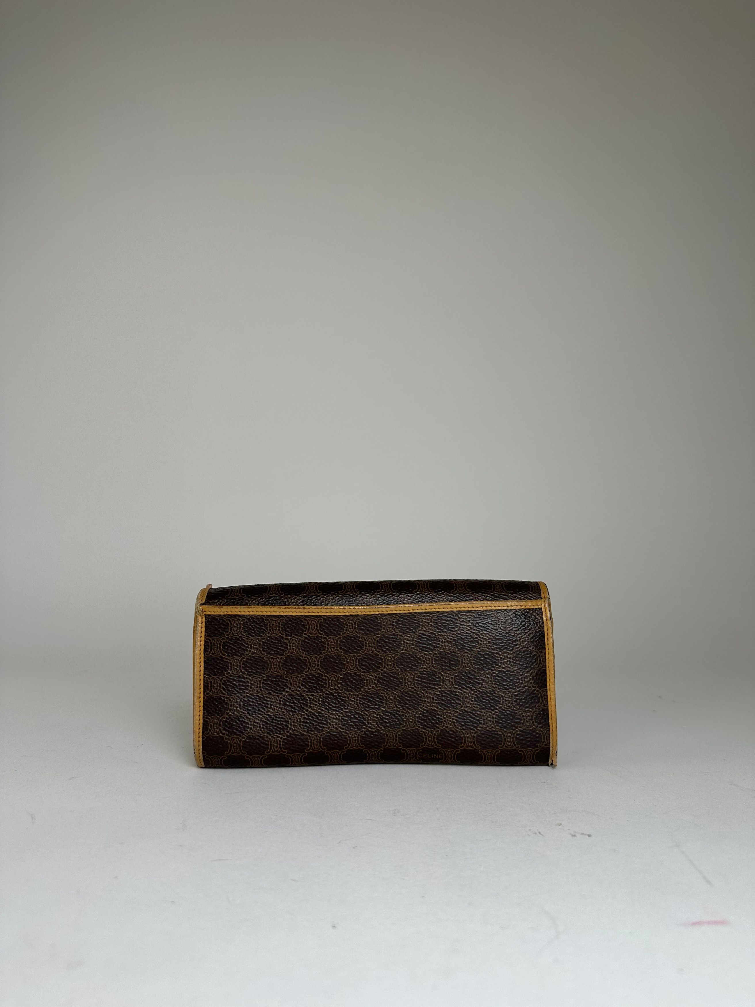 Celine Vintage Paris Macadam Triomphe Monogram Coated Canvas Long W Size ONE SIZE - 11 Thumbnail