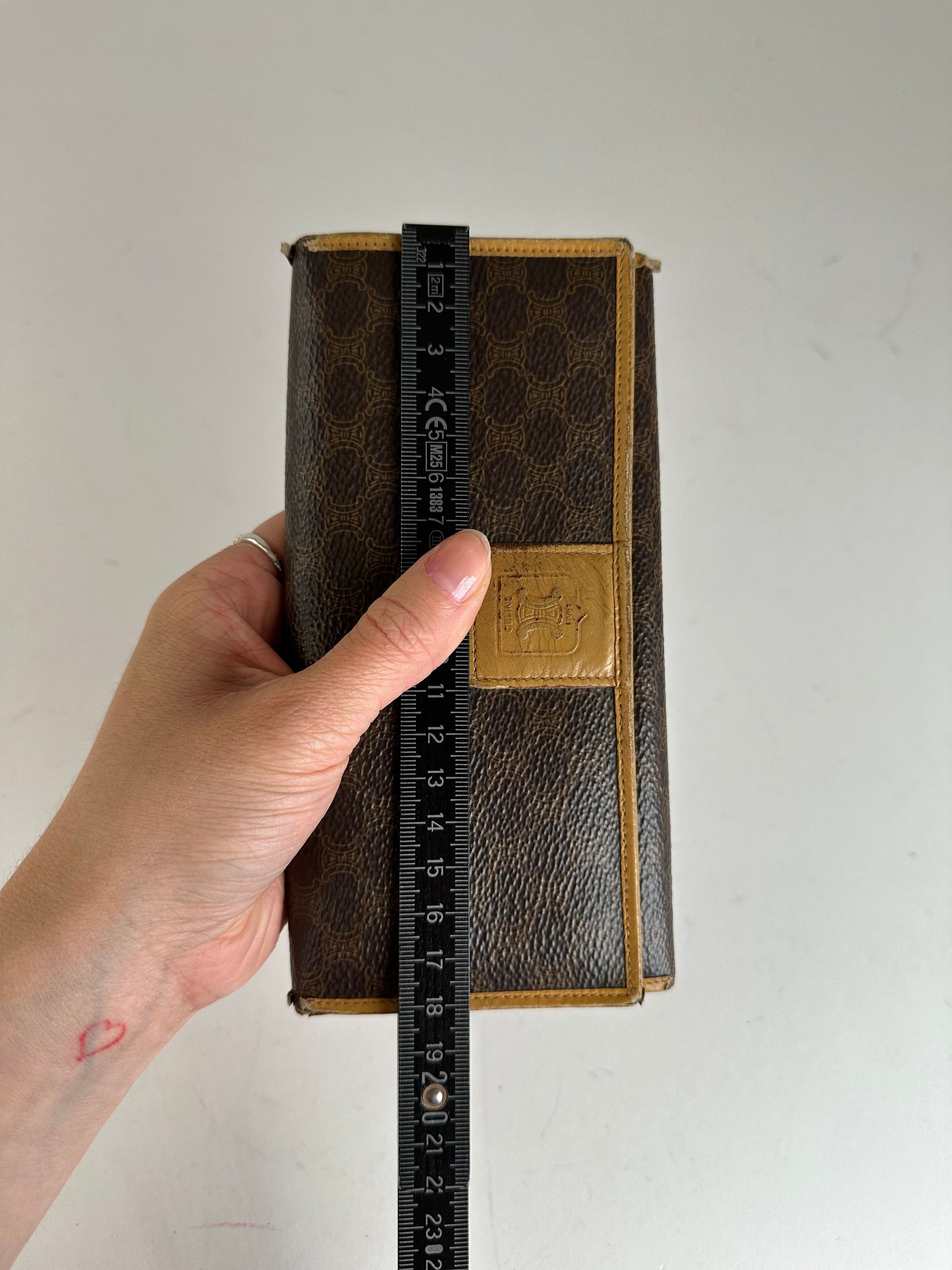 Celine Vintage Paris Macadam Triomphe Monogram Coated Canvas Long W Size ONE SIZE - 8 Thumbnail