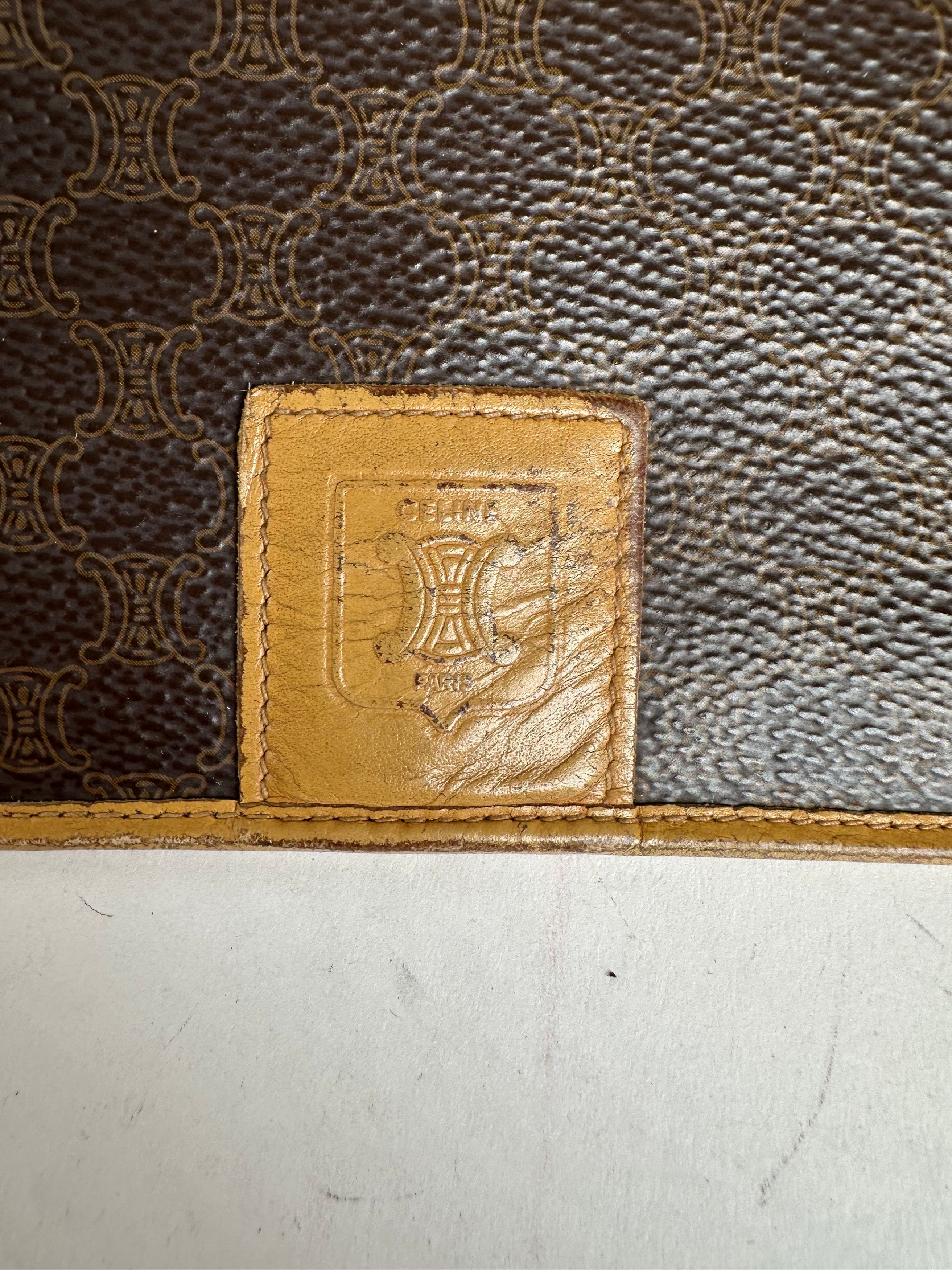 Celine Vintage Paris Macadam Triomphe Monogram Coated Canvas Long W Size ONE SIZE - 7 Thumbnail