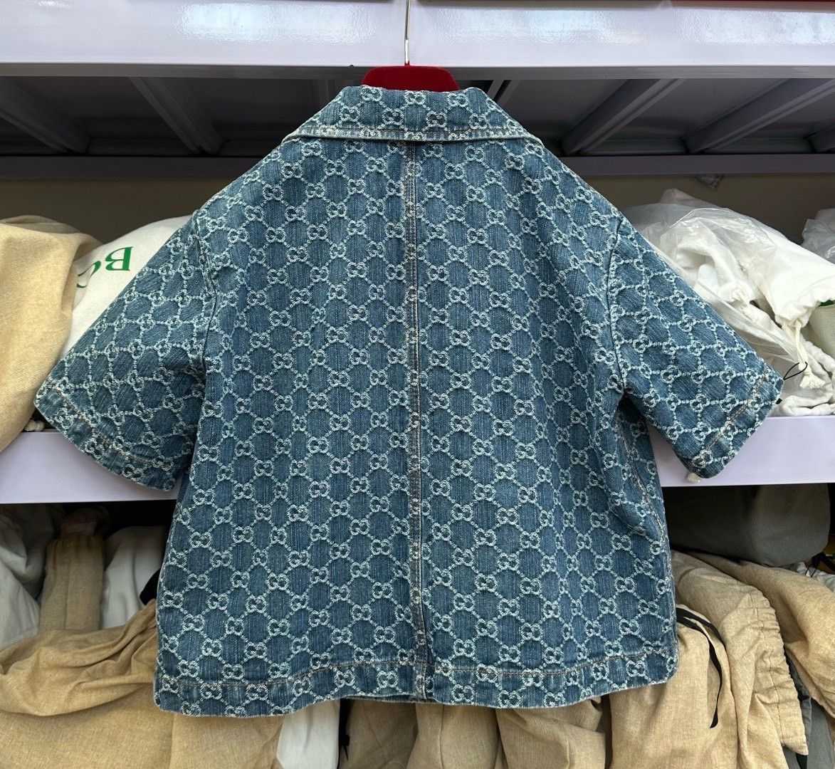 Gucci Gucci All-Over Print Denim Jacket Size S / US 4 / IT 40 - 2 Thumbnail
