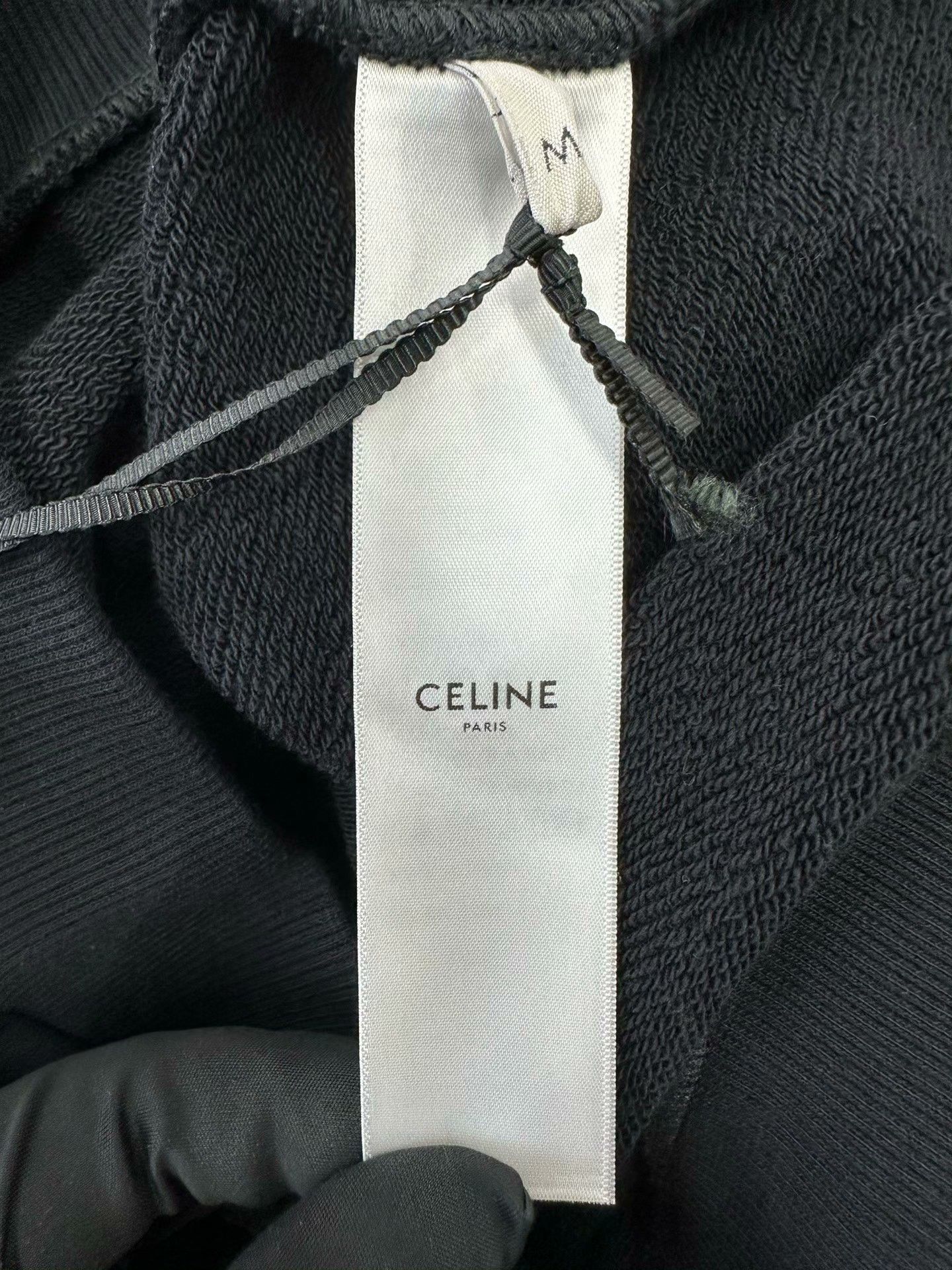 Celine Celine Black Striped Logo Long-Sleeve Sweatshirt Size S / US 4 / IT 40 - 4 Thumbnail