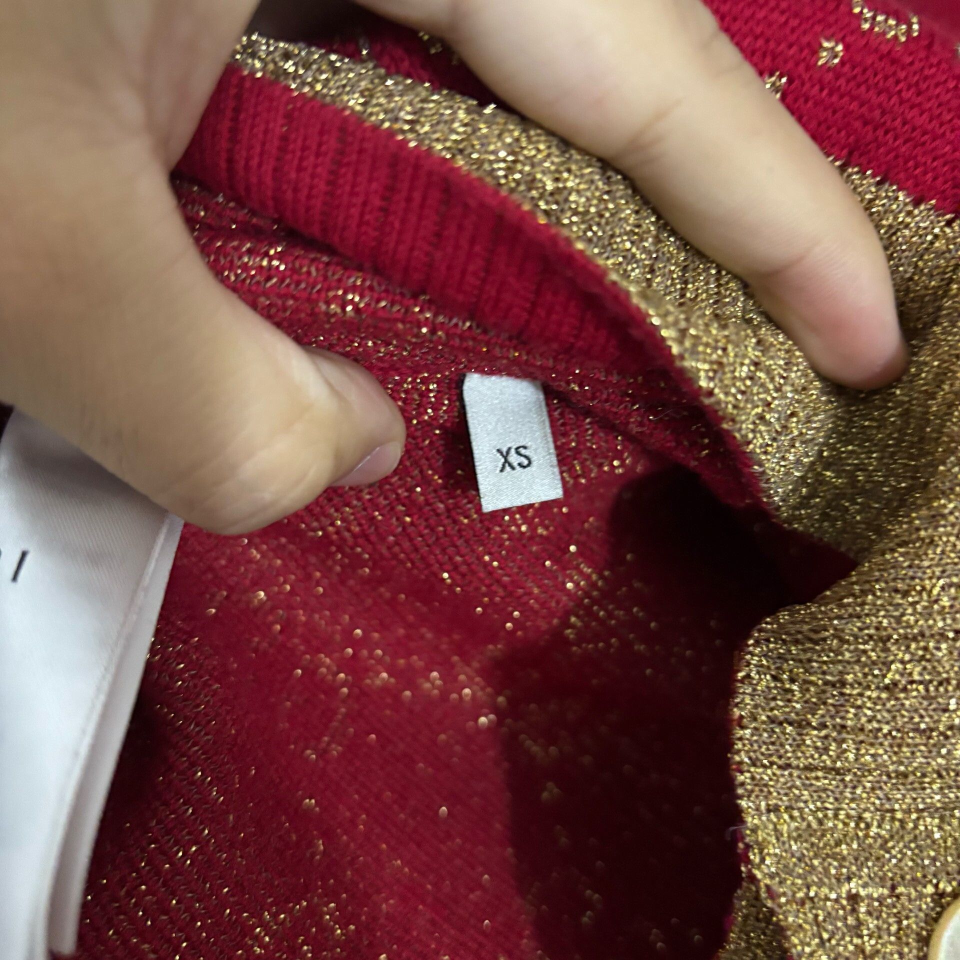 Gucci Gucci Red Logo Print Cardigan XS Size XS / US 0-2 / IT 36-38 - 5 Thumbnail
