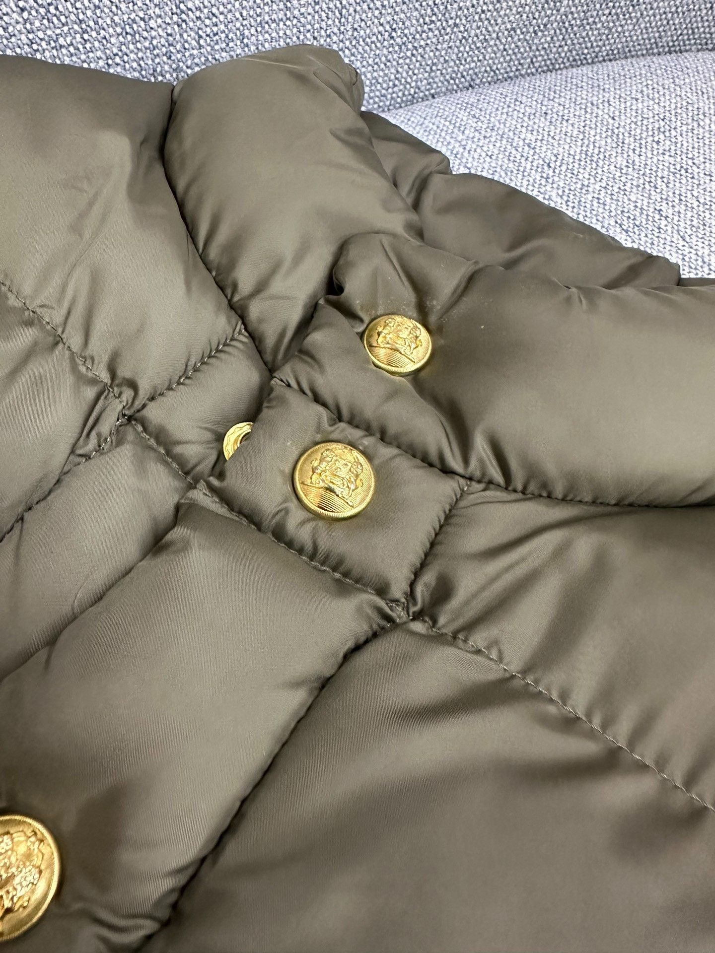 Celine CELINE Olive Green Quilted Down Vest 36 Size XS / US 0-2 / IT 36-38 - 5 Thumbnail