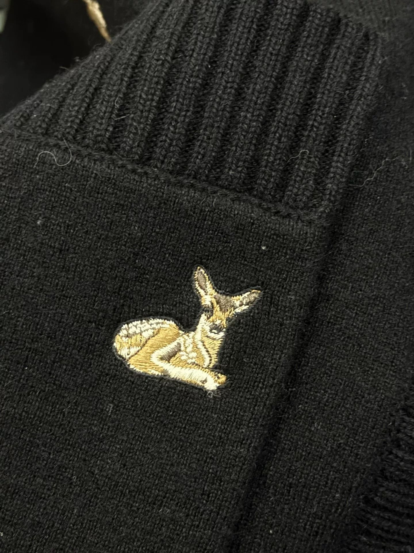 Burberry Burberry Black Deer Embroidery Cardigan Size XS / US 0-2 / IT 36-38 - 3 Thumbnail