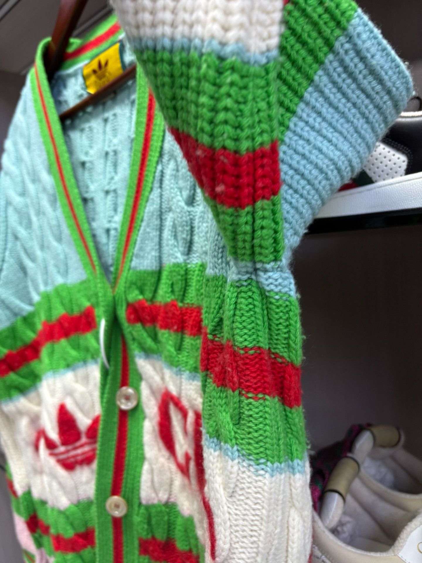 Gucci Gucci Logo Striped Knit Cardigan Size M / US 6-8 / IT 42-44 - 6 Thumbnail