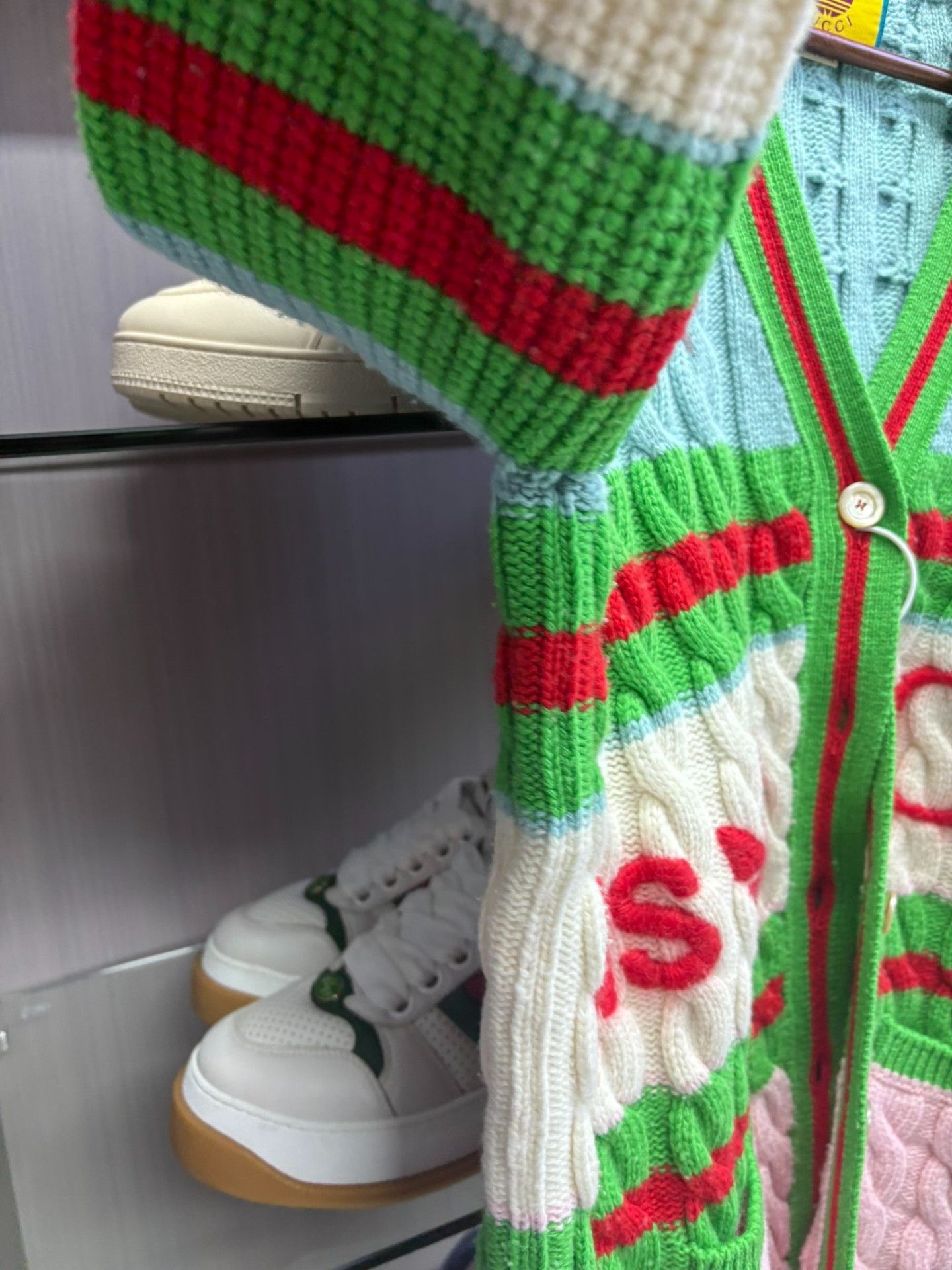 Gucci Gucci Logo Striped Knit Cardigan Size M / US 6-8 / IT 42-44 - 5 Thumbnail