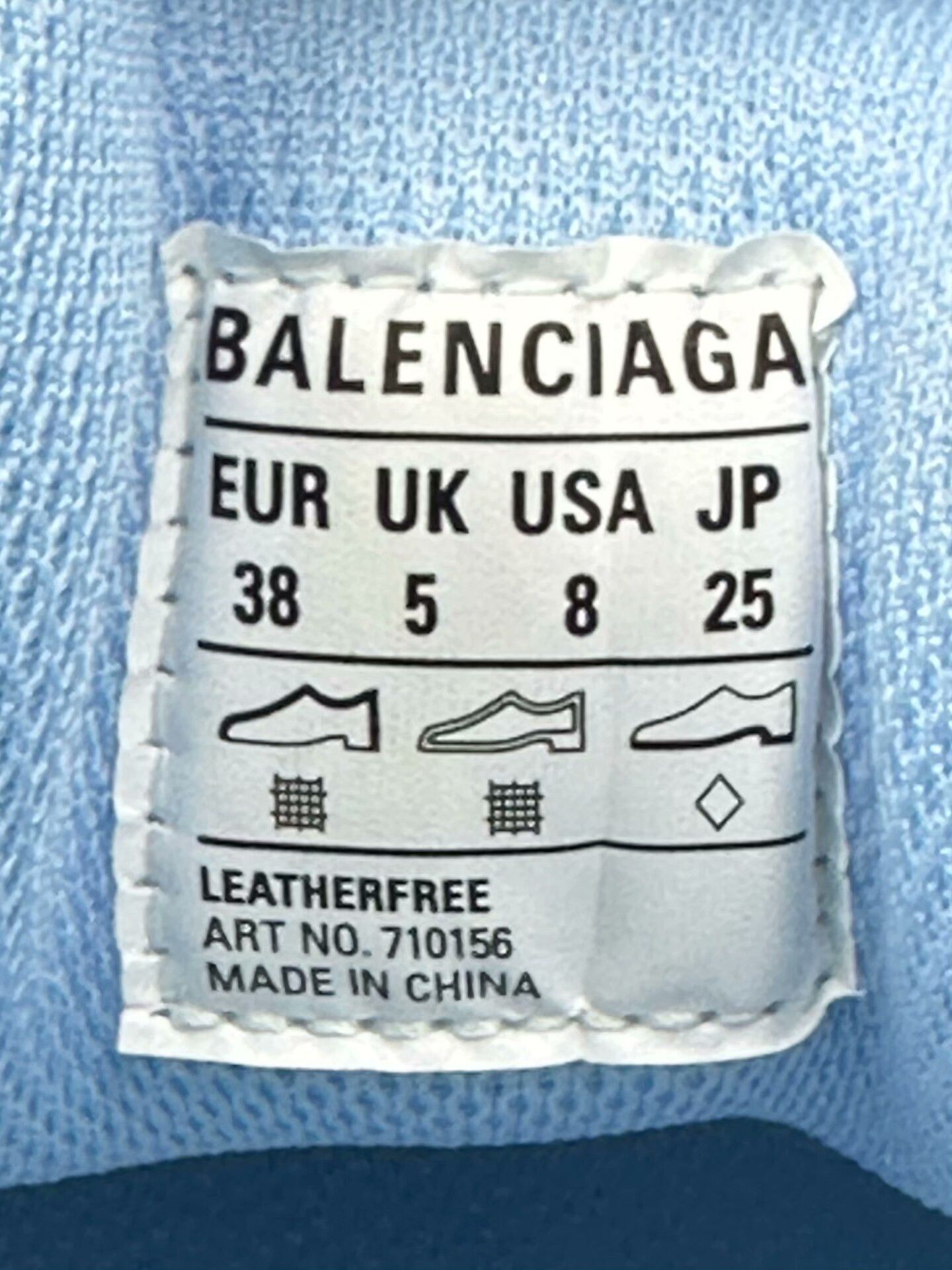 Balenciaga Balenciaga Triple S Light Blue Sneakers Size US 7 / IT 37 - 6 Thumbnail