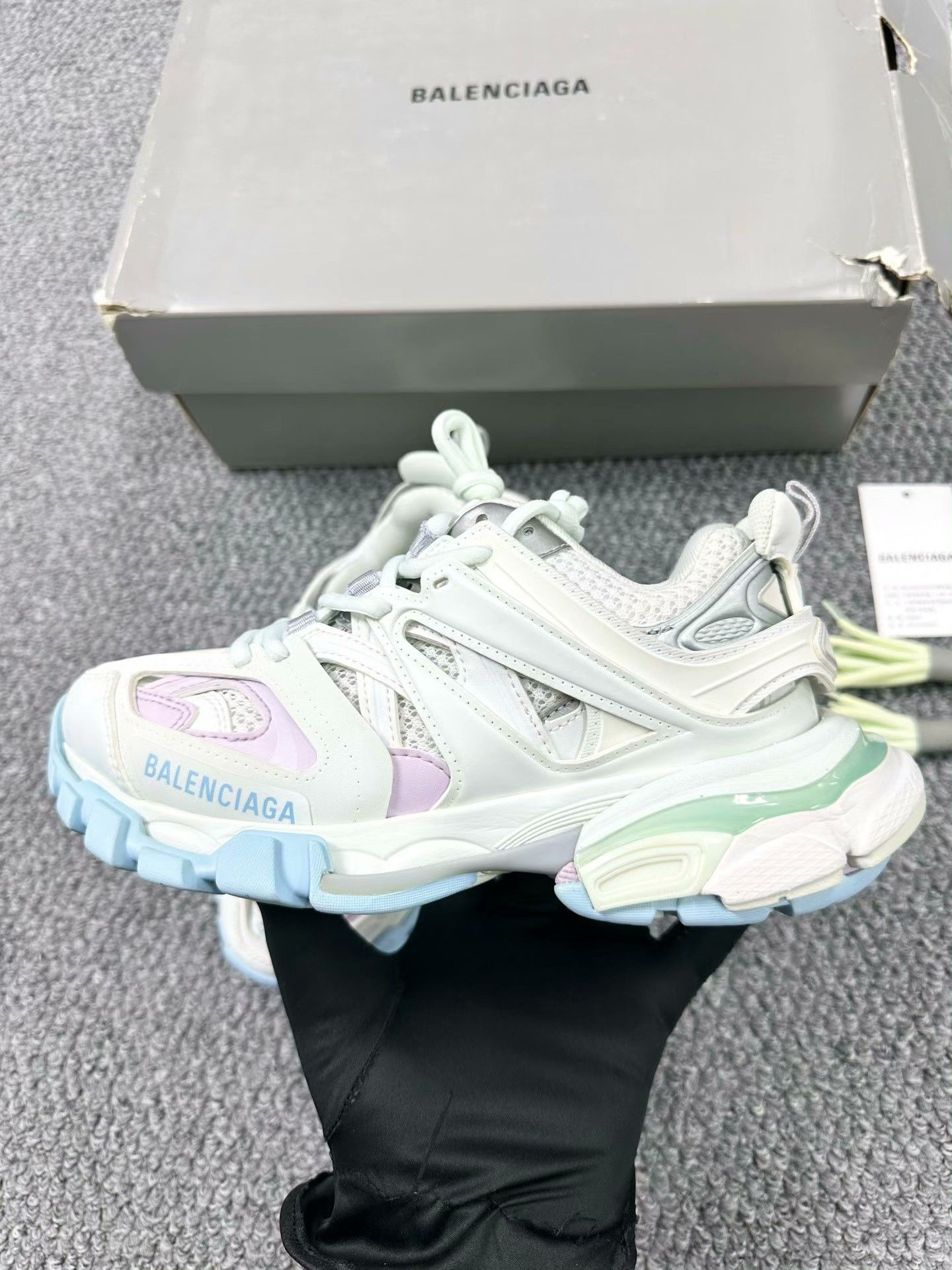 Balenciaga Balenciaga Track Macaron Sneakers Size US 4 / IT 34 - 3 Thumbnail