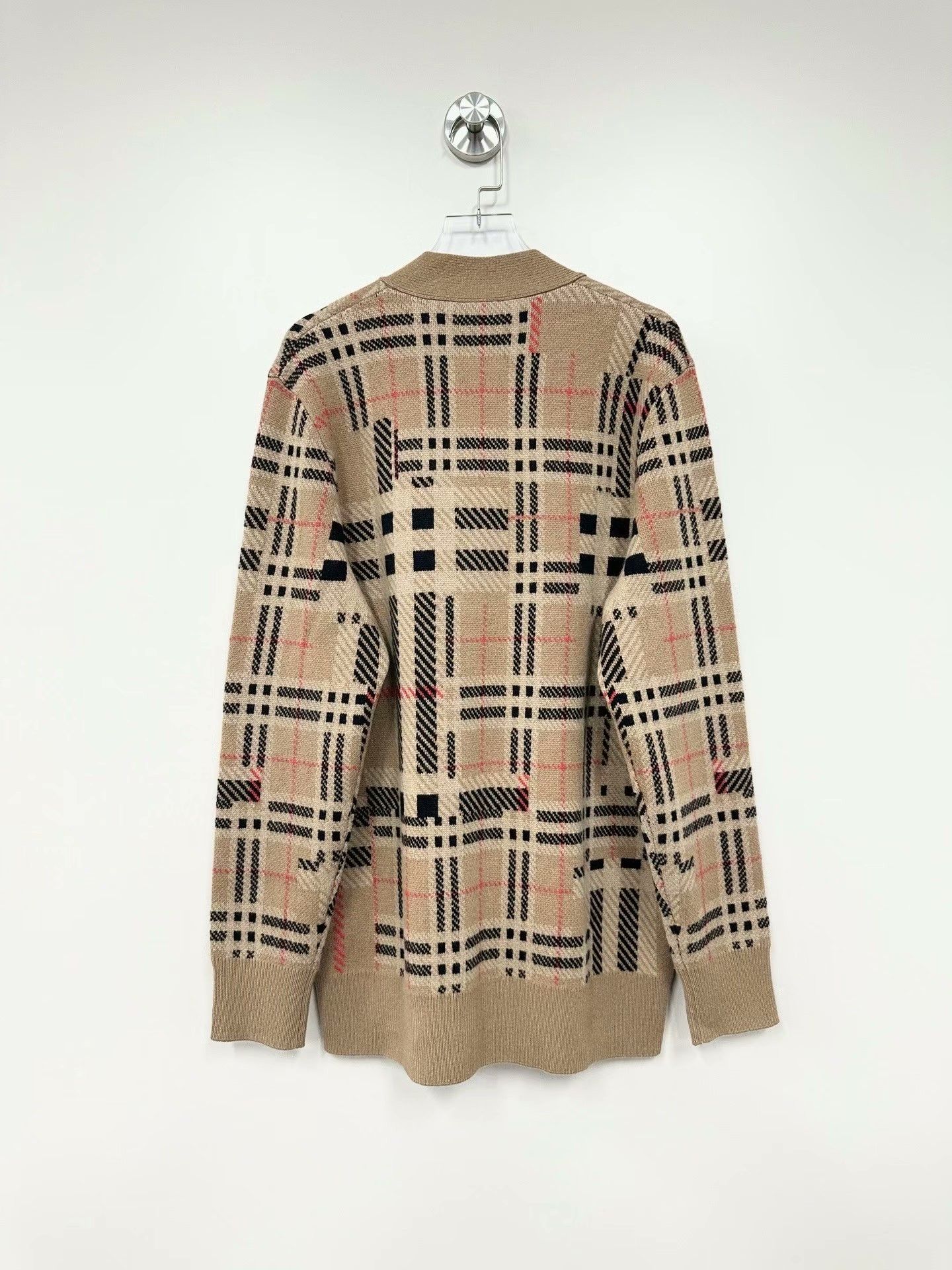 Burberry Burberry Beige Check Cashmere Cardigan XS Size XS / US 0-2 / IT 36-38 - 2 Thumbnail
