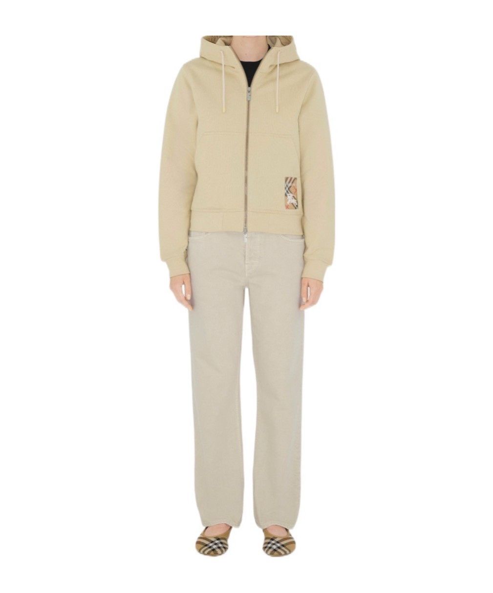 Burberry Burberry Beige Zip-Up Long Sleeve Hoodie Size S / US 4 / IT 40 - 3 Thumbnail