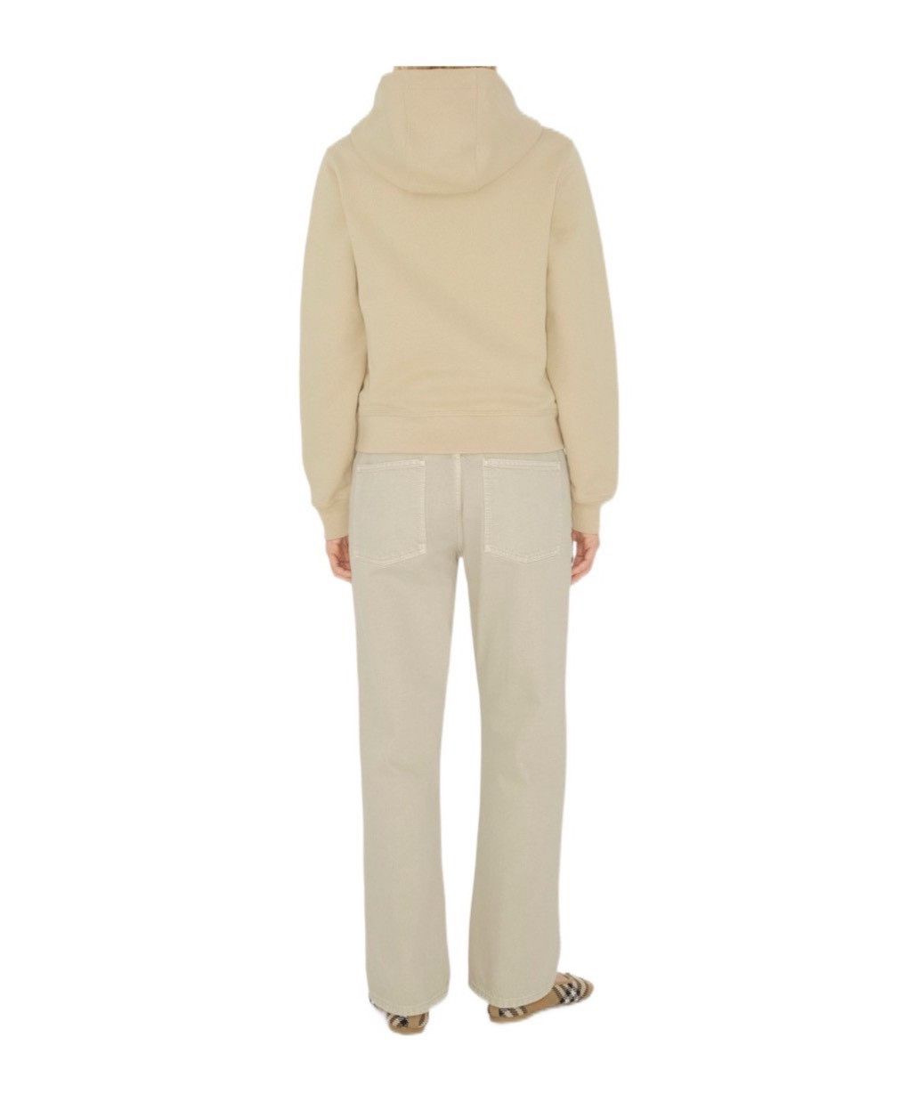 Burberry Burberry Beige Zip-Up Long Sleeve Hoodie Size S / US 4 / IT 40 - 4 Thumbnail