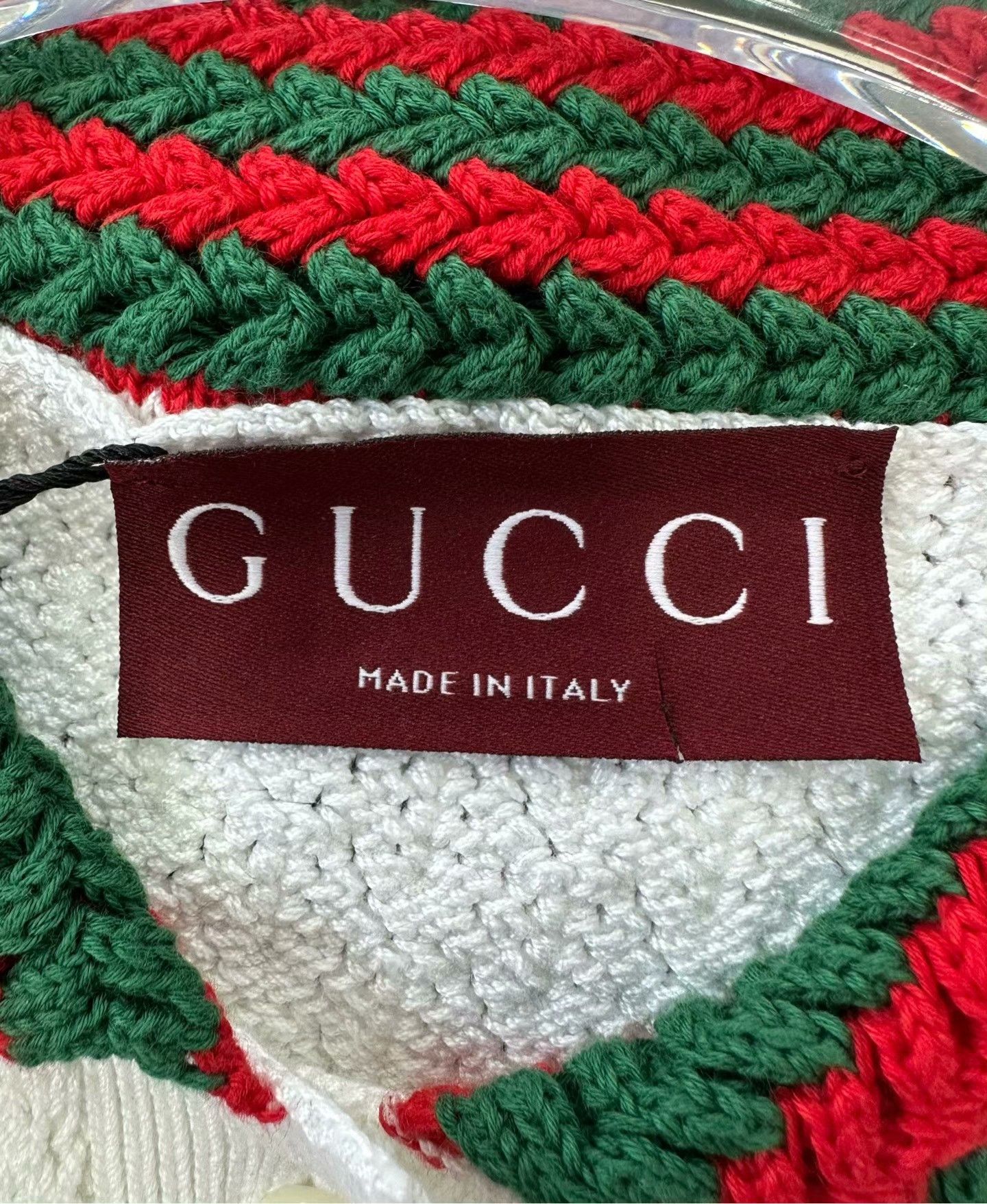 Gucci Gucci White Logo Cropped Polo Shirt Size L / US 10 / IT 46 - 4 Thumbnail