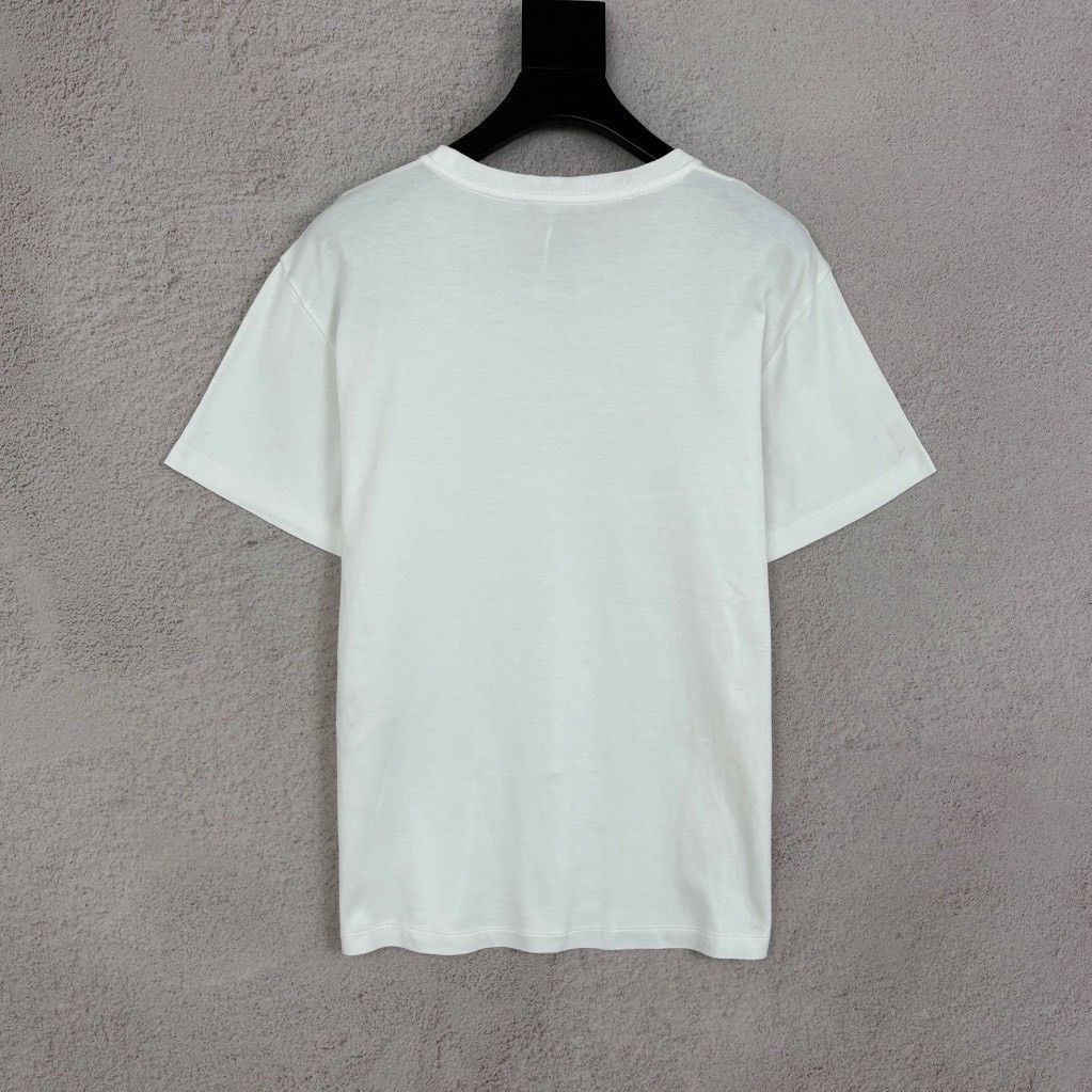 Louis Vuitton Louis Vuitton White Chain Logo T-Shirt Size S / US 4 / IT 40 - 2 Thumbnail