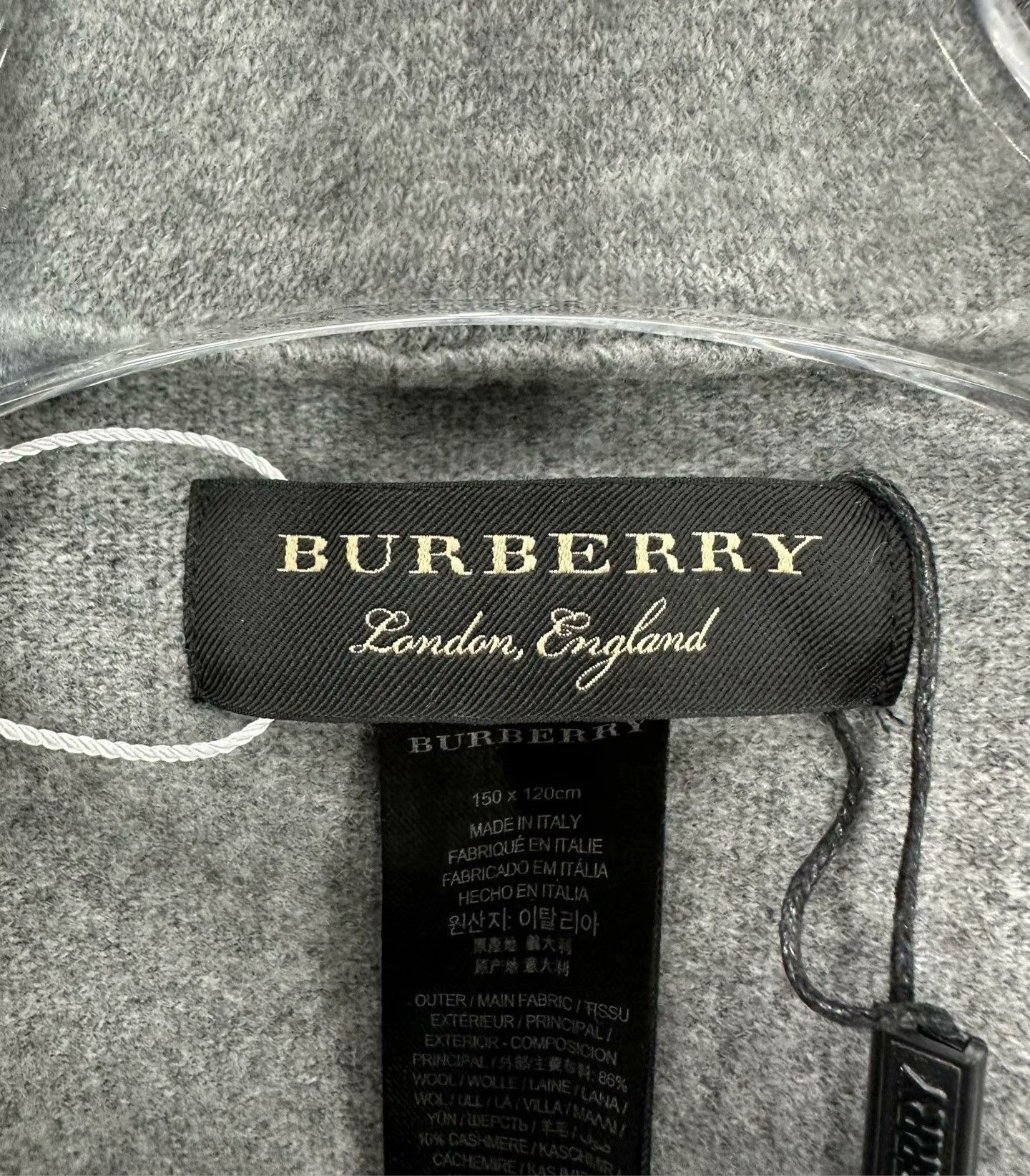 Burberry Burberry Gray Back Logo Hooded Cape Size M / US 6-8 / IT 42-44 - 3 Thumbnail