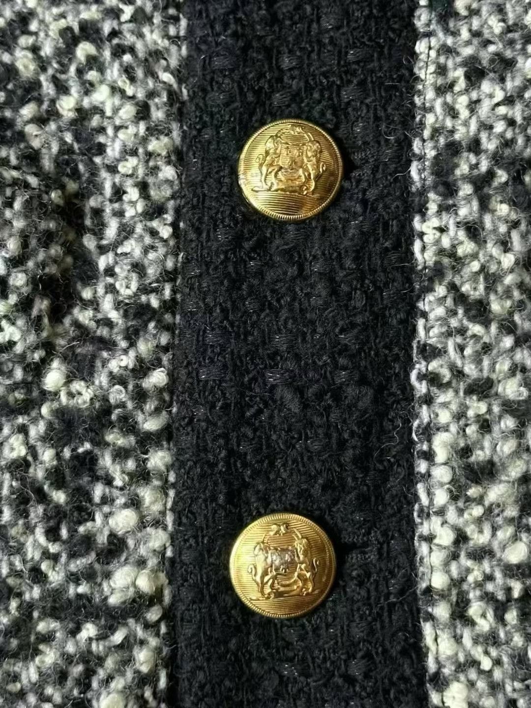 Celine Celine Black White Tweed Jacket Size XXS / US 00 / IT 34 - 5 Thumbnail