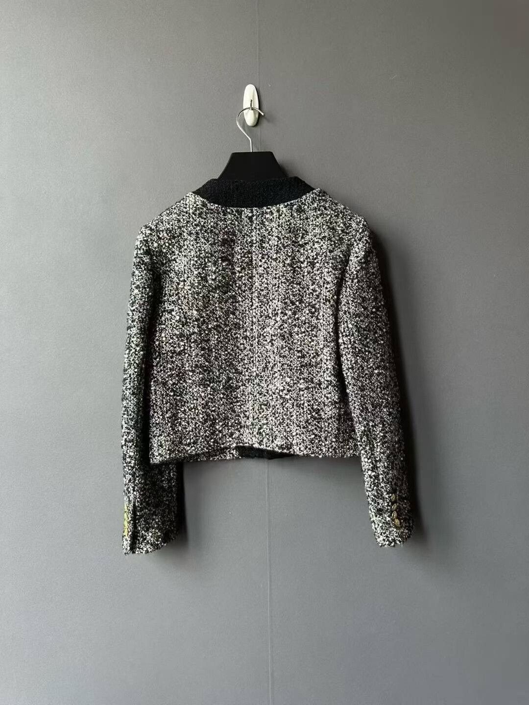 Celine Celine Black White Tweed Jacket Size XXS / US 00 / IT 34 - 2 Thumbnail