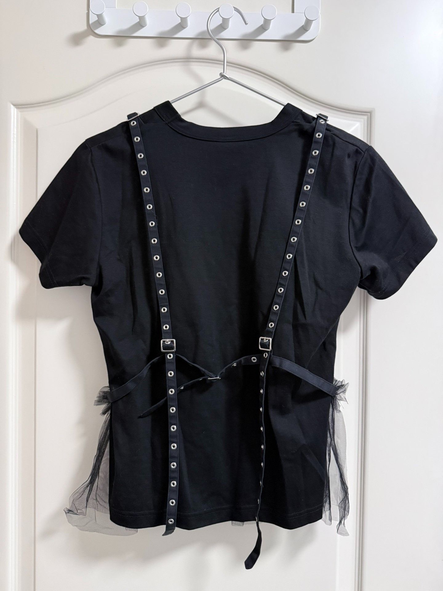 Noir Kei Ninomiya CDG Noir Kei Ninomiya Tulle Hem Top Size M / US 6-8 / IT 42-44 - 2 Thumbnail