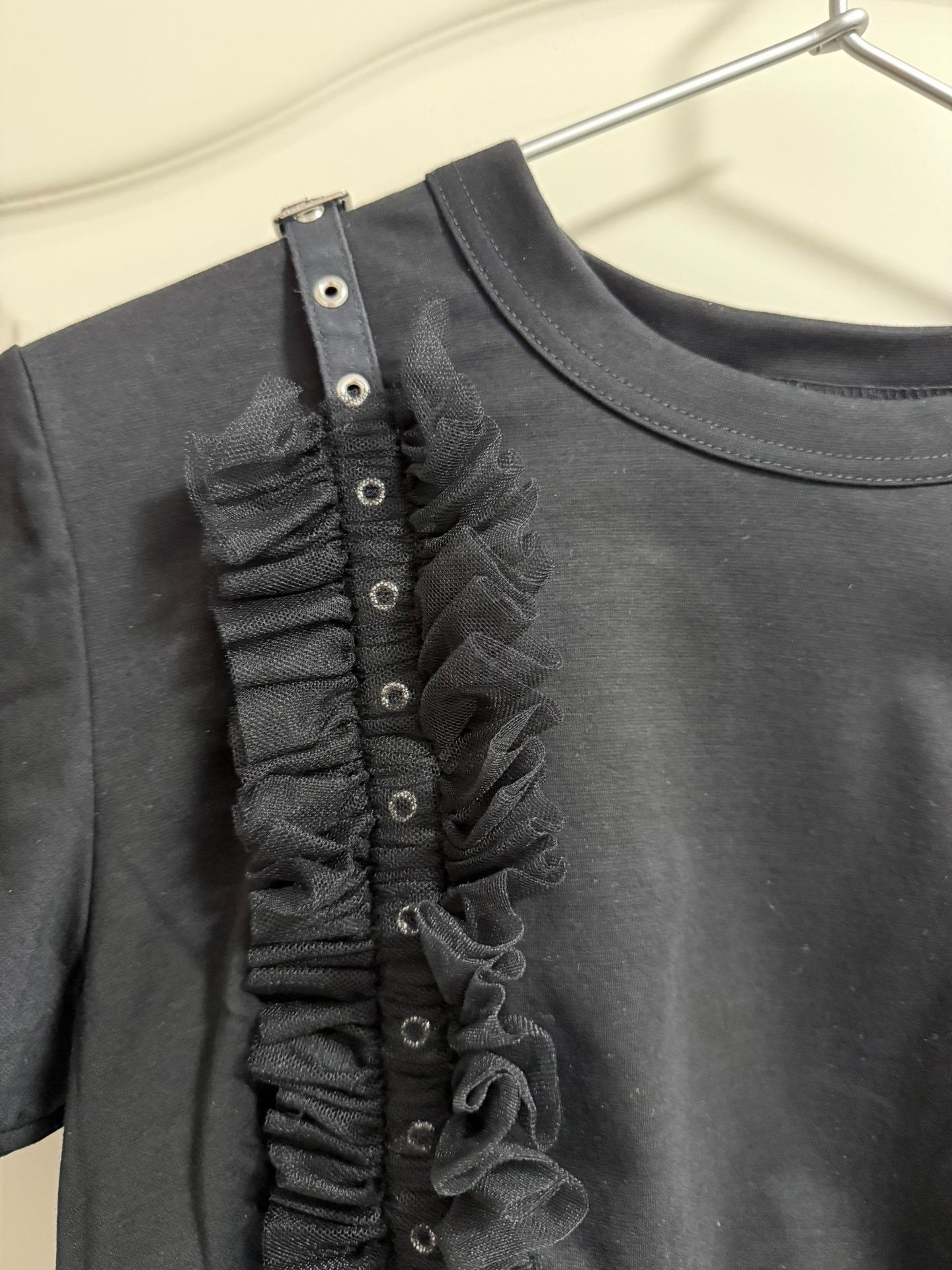 Noir Kei Ninomiya CDG Noir Kei Ninomiya Tulle Hem Top Size M / US 6-8 / IT 42-44 - 6 Thumbnail