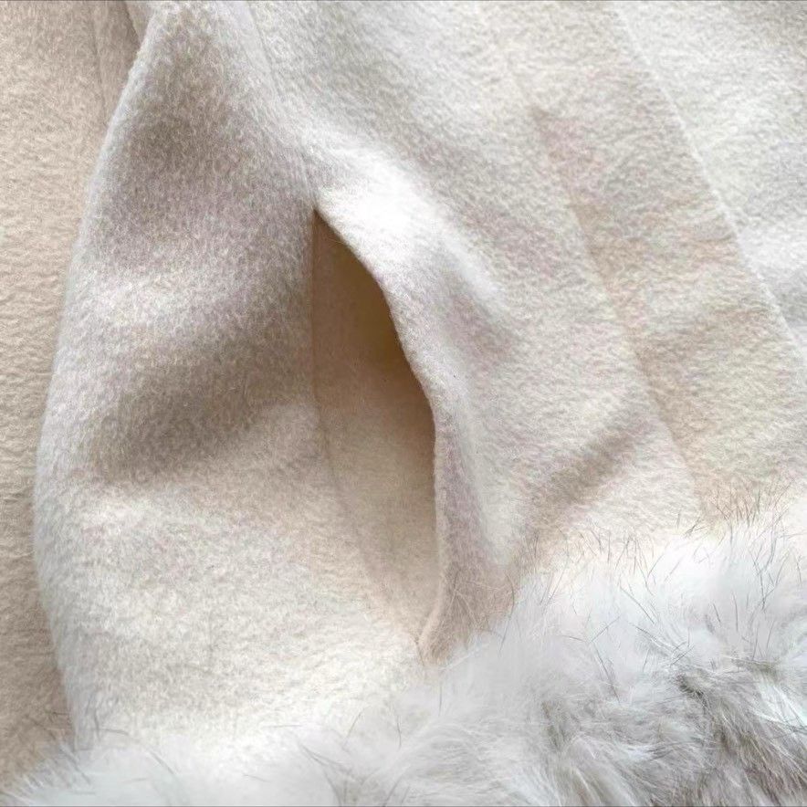 Chanel Chanel White Wool Coat Raccoon Fur Hem Size S / US 4 / IT 40 - 3 Thumbnail