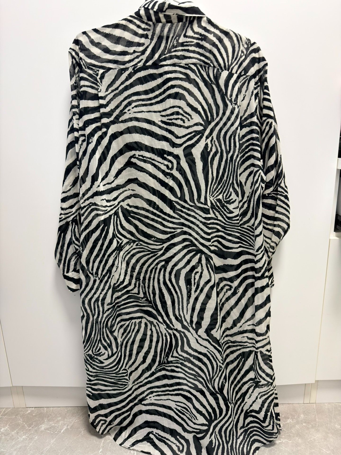 Junya Watanabe Junya Watanabe Zebra Print Long Shirt Size S / US 4 / IT 40 - 6 Thumbnail