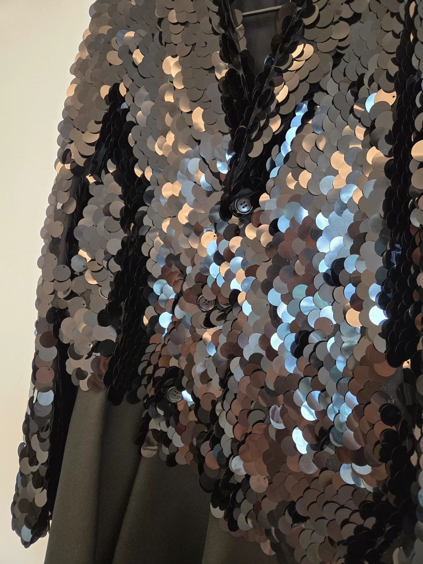 Comme des Garcons COMME des GARÇONS Black Sequin Formal Coat Size S / US 4 / IT 40 - 3 Thumbnail