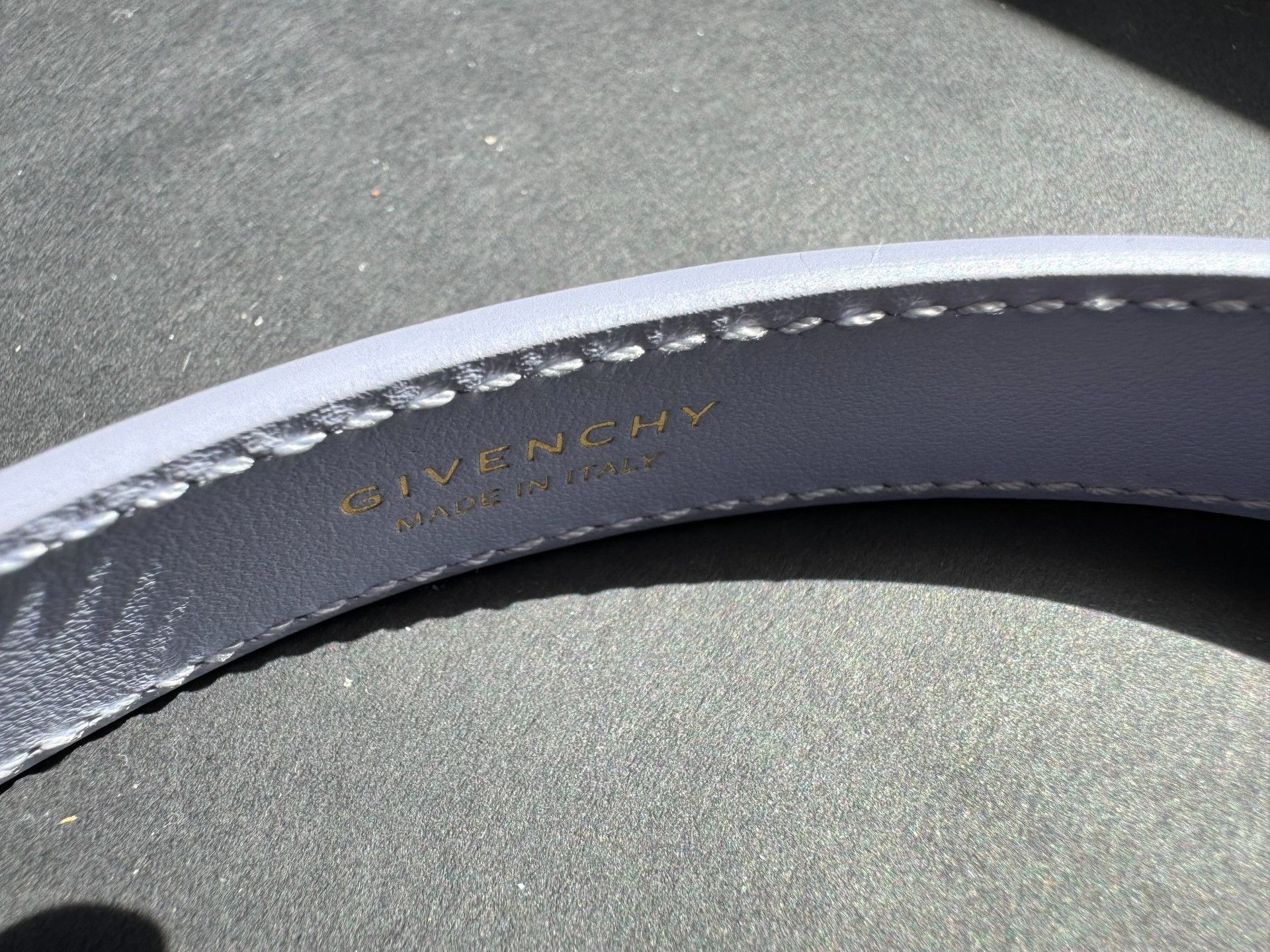 Givenchy Givenchy Lavender Double Buckle Thin Belt Size ONE SIZE - 2 Thumbnail