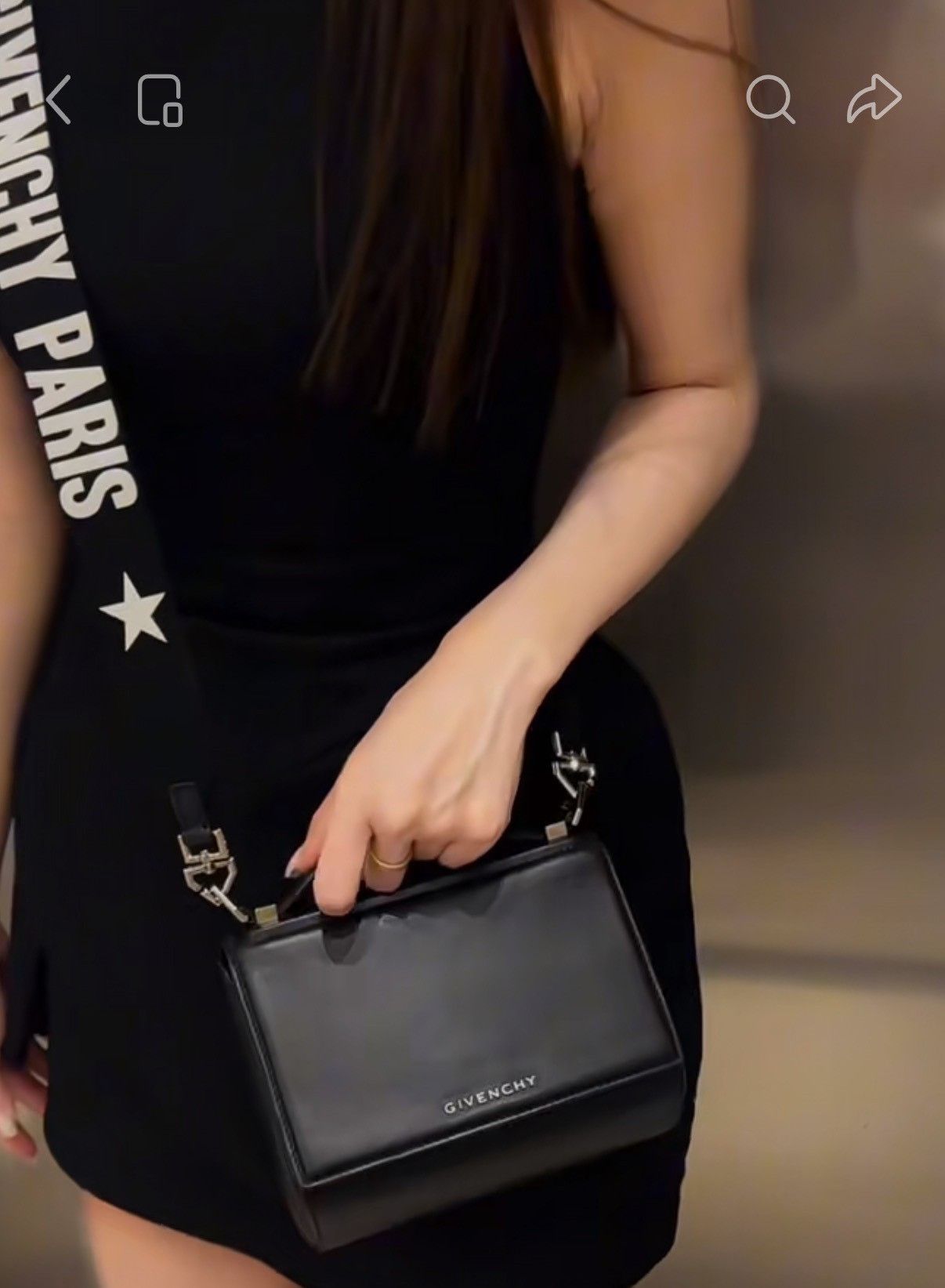 Givenchy Givenchy Pandora Black Shoulder Bag Size ONE SIZE - 2 Thumbnail