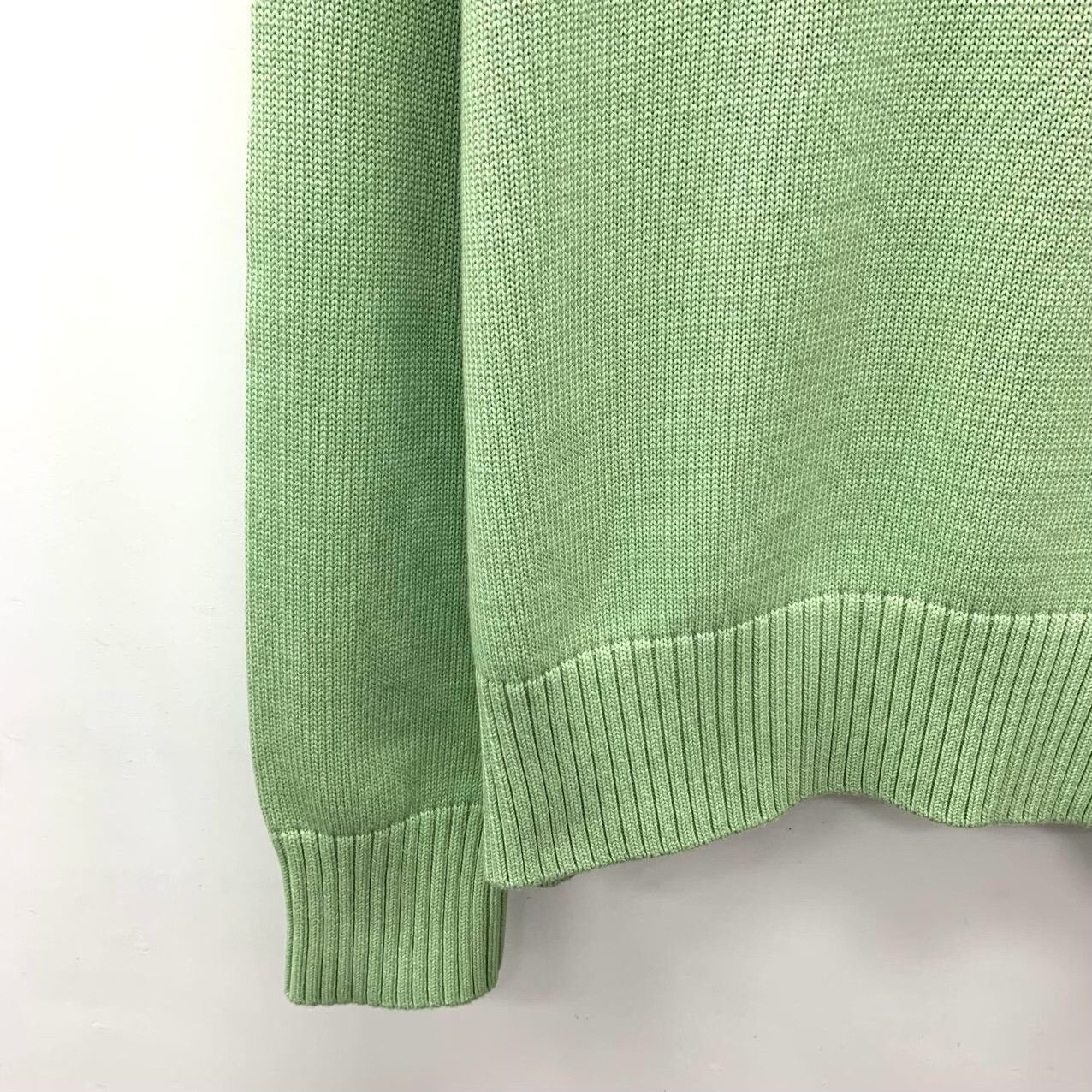AMI Ami 2022 Green Heart Letter Sweater Size S / US 4 / IT 40 - 4 Thumbnail