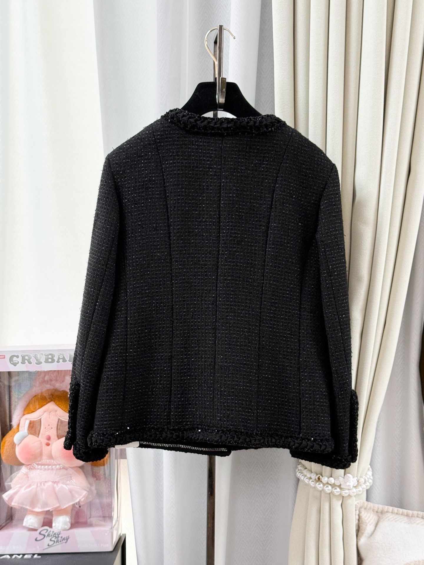 Chanel Chanel Black Tweed Glitter Button Jacket Size XS / US 0-2 / IT 36-38 - 3 Thumbnail