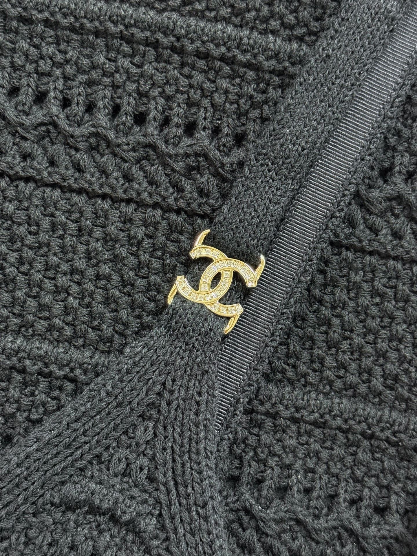 Chanel Chanel 21P Black Diamond Button Knit Dress Size S / US 4 / IT 40 - 5 Thumbnail