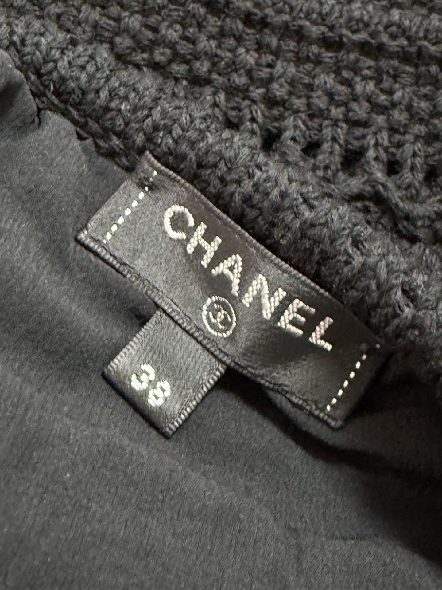Chanel Chanel 21P Black Diamond Button Knit Dress Size S / US 4 / IT 40 - 6 Thumbnail