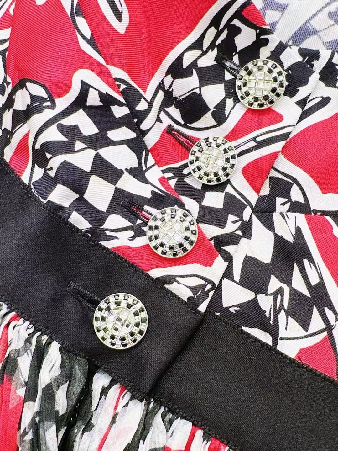Chanel Chanel 23C Halter Mosaic Racing Dress Size XXS / US 00 / IT 34 - 4 Thumbnail