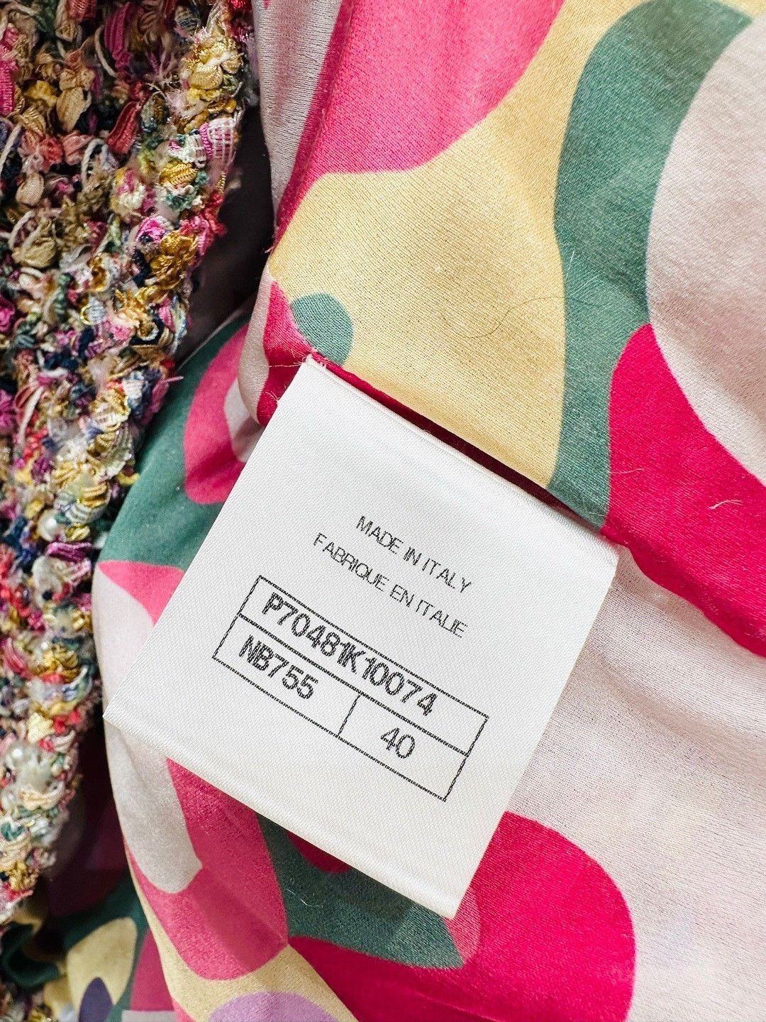 Chanel Chanel Pink-Purple Pearl Woven Cropped Coat Size S / US 4 / IT 40 - 5 Thumbnail