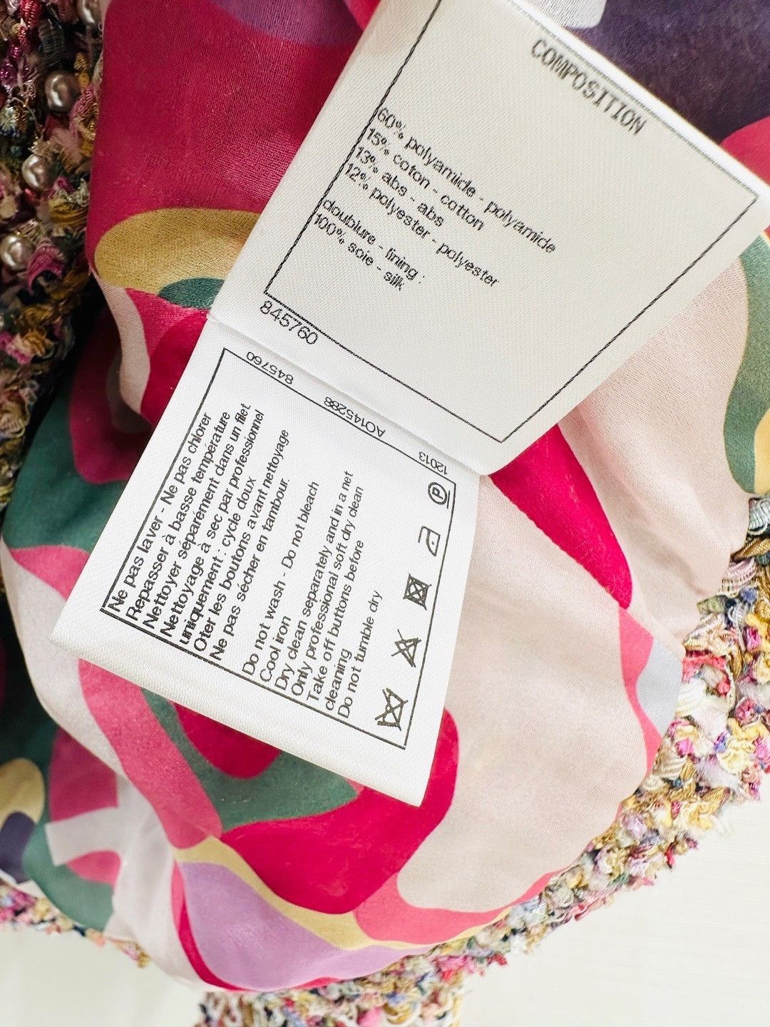 Chanel Chanel Pink-Purple Pearl Woven Cropped Coat Size S / US 4 / IT 40 - 6 Thumbnail