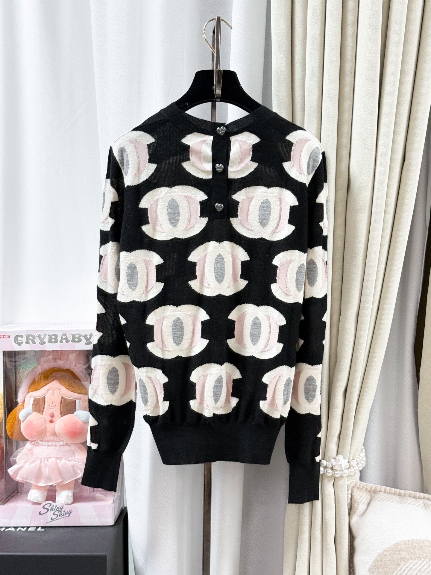 Chanel Chanel Black Double C Logo Knit Top Size S / US 4 / IT 40 - 2 Thumbnail
